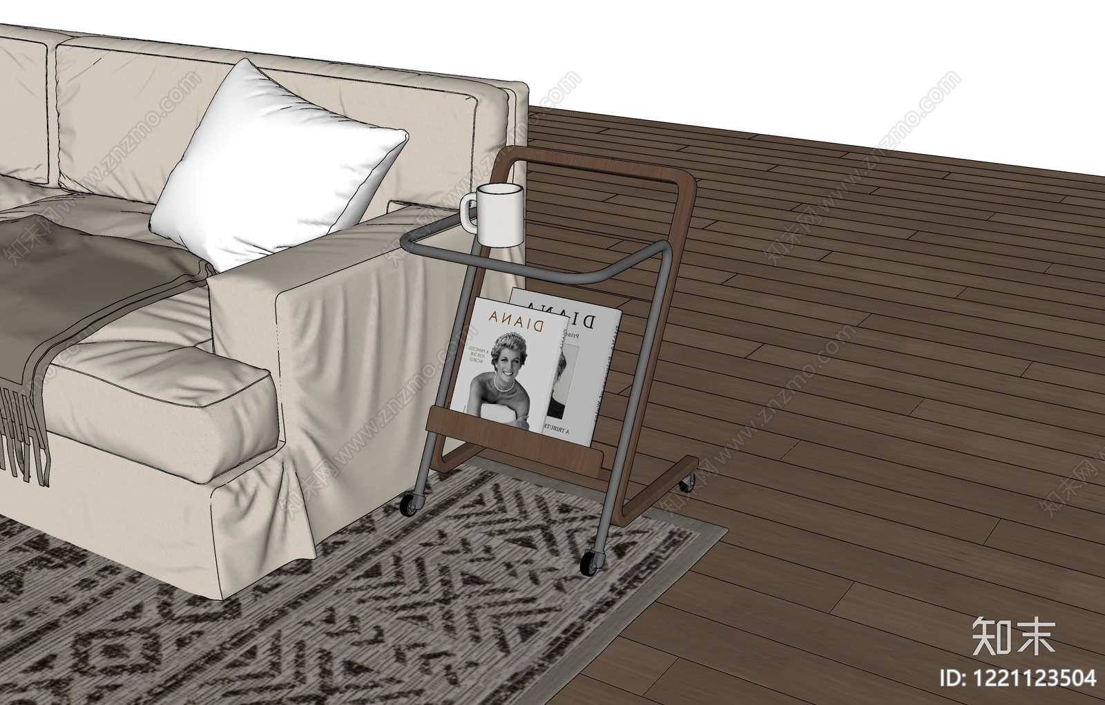 北欧边几3D模型下载【ID:1221123504】