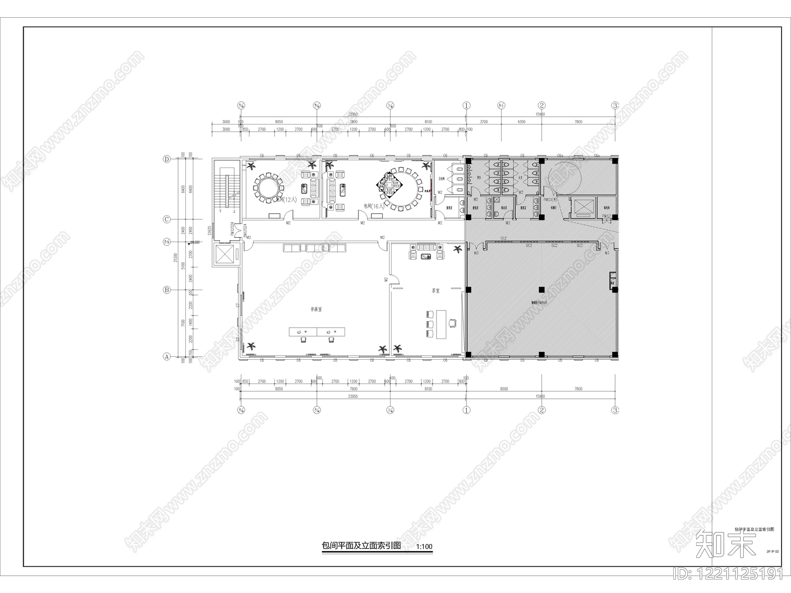 其他餐饮空间cad施工图下载【ID:1221125191】