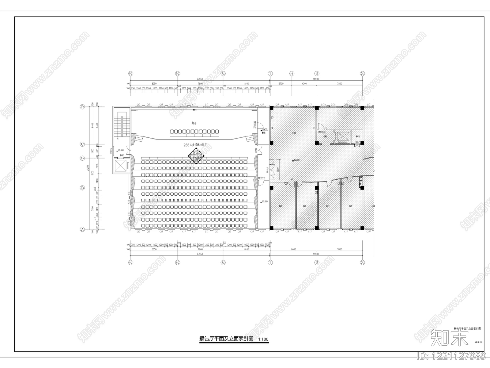 其他办公空间cad施工图下载【ID:1221127989】