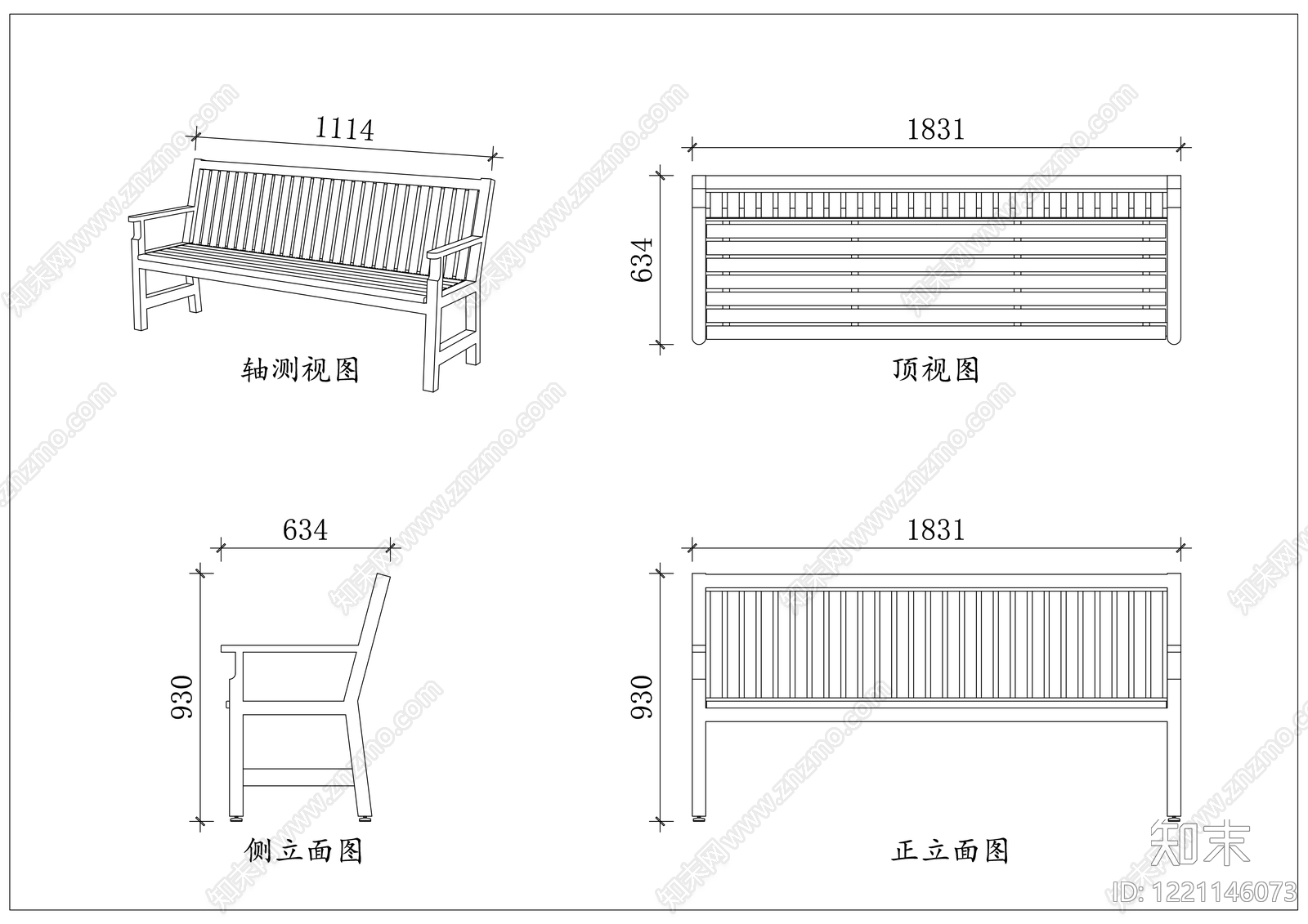 家具图库cad施工图下载【ID:1221146073】