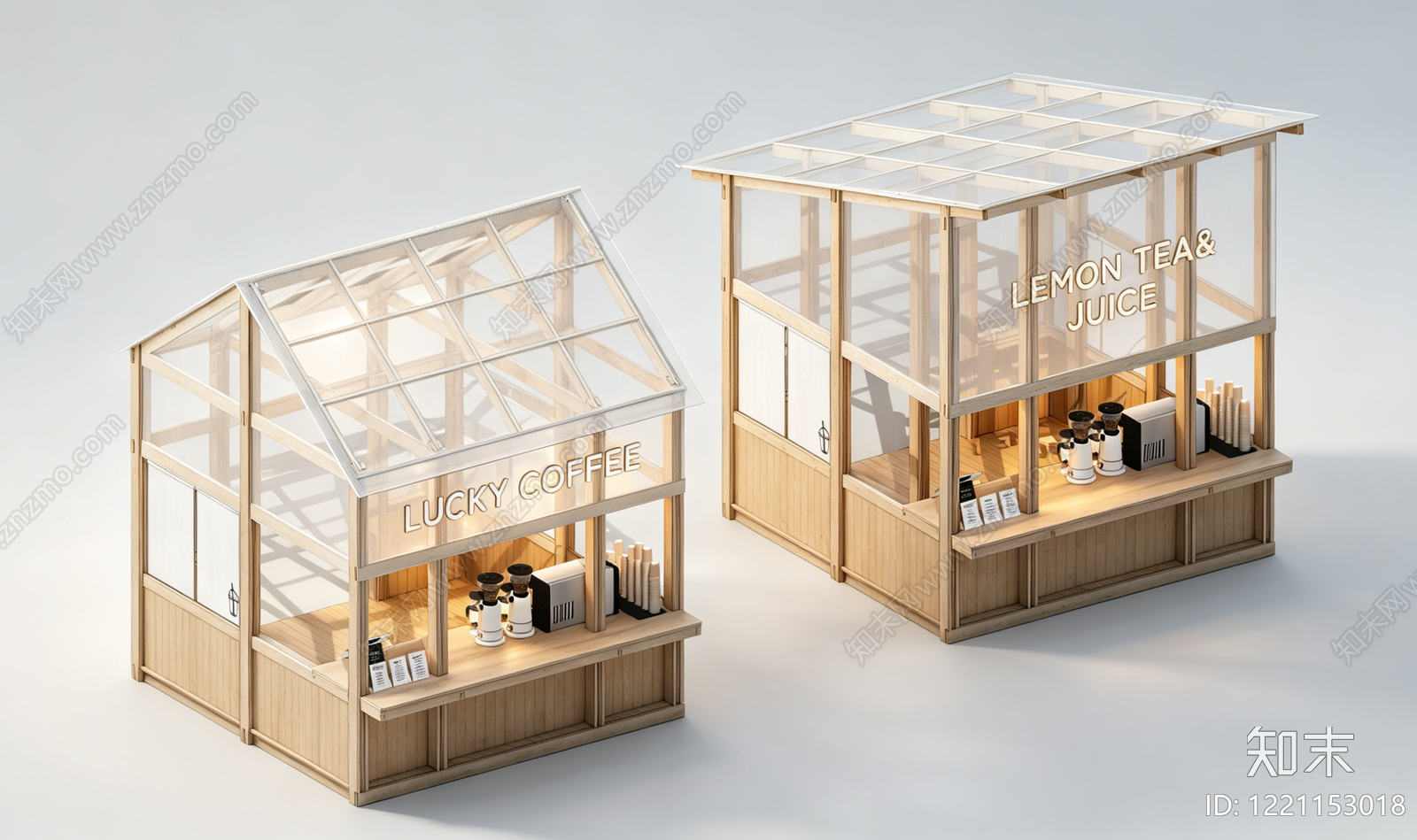 日式餐饮建筑SU模型草图