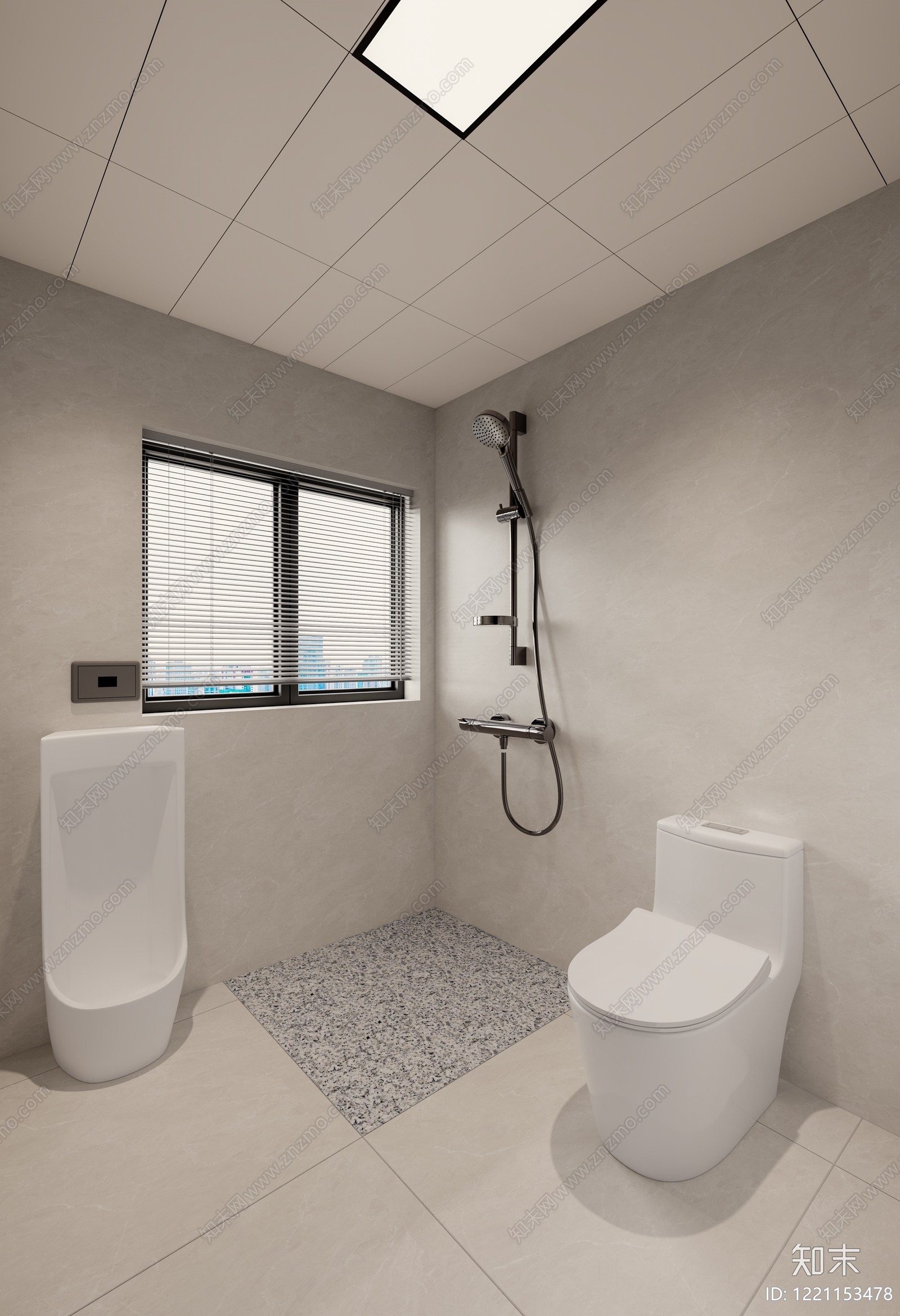 现代简约卫生间3D模型下载【ID:1221153478】