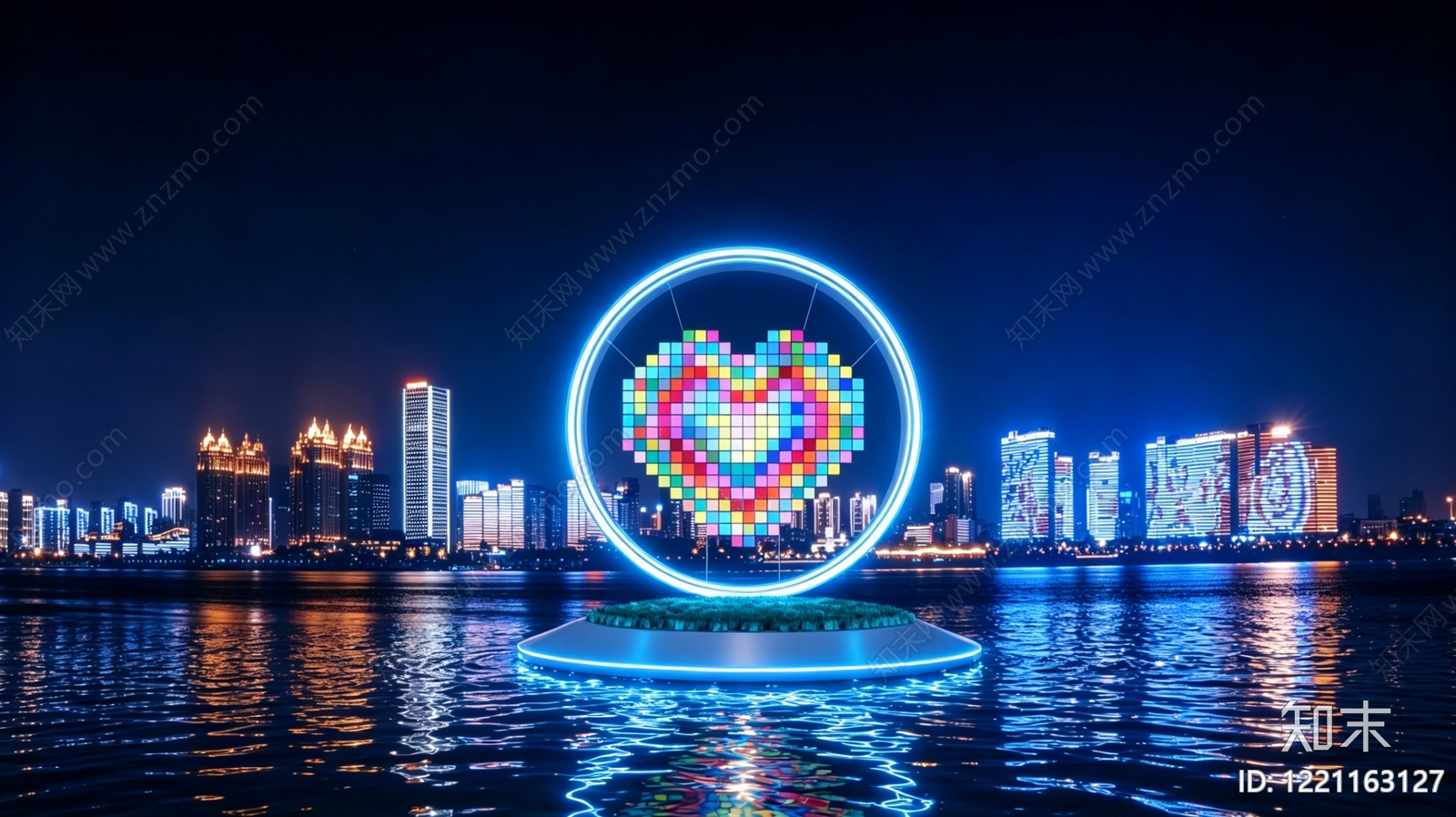 现代主义互动装置SU模型下载【ID:1221163127】