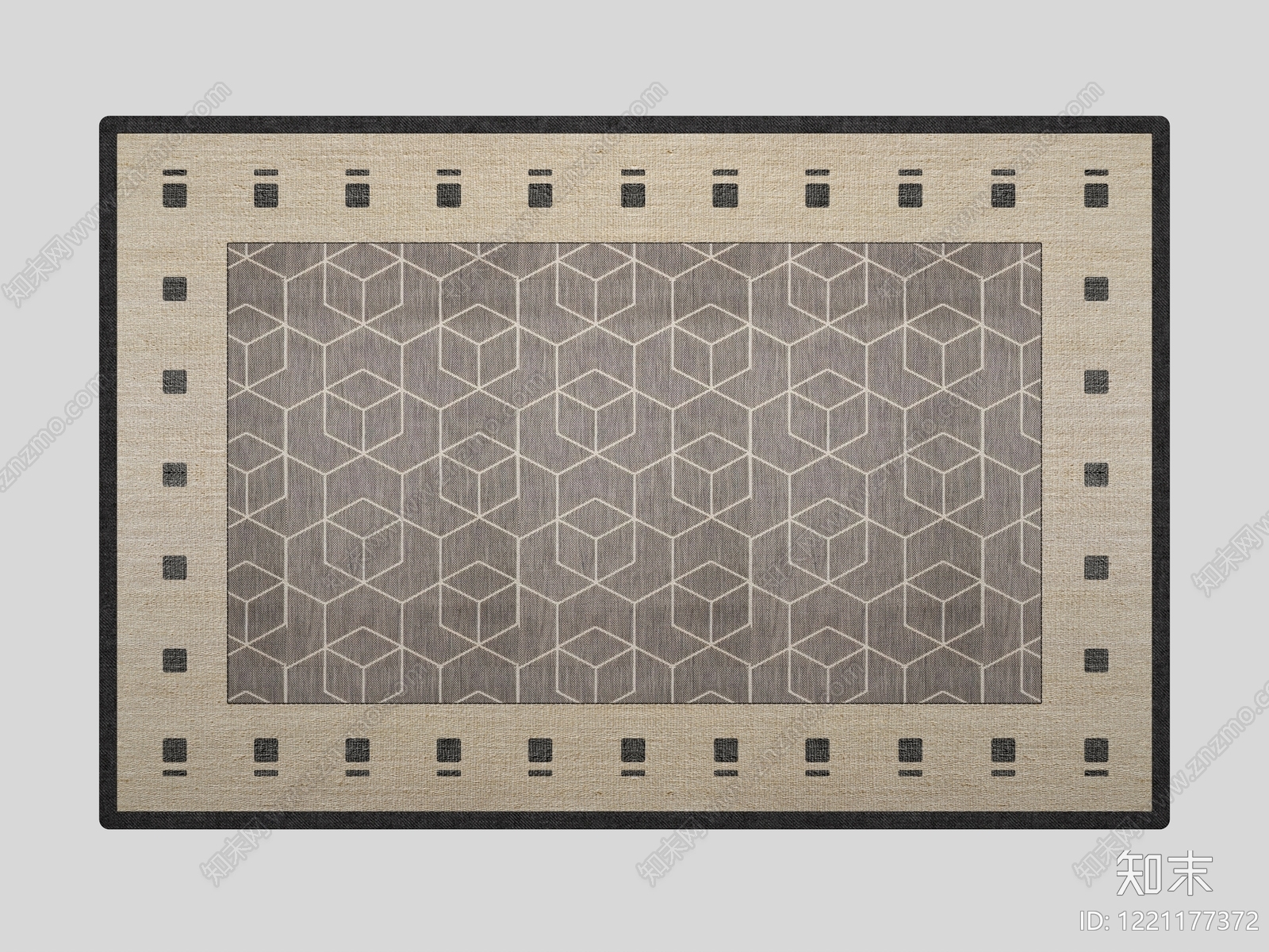 现代简约地毯3D模型下载【ID:1221177372】