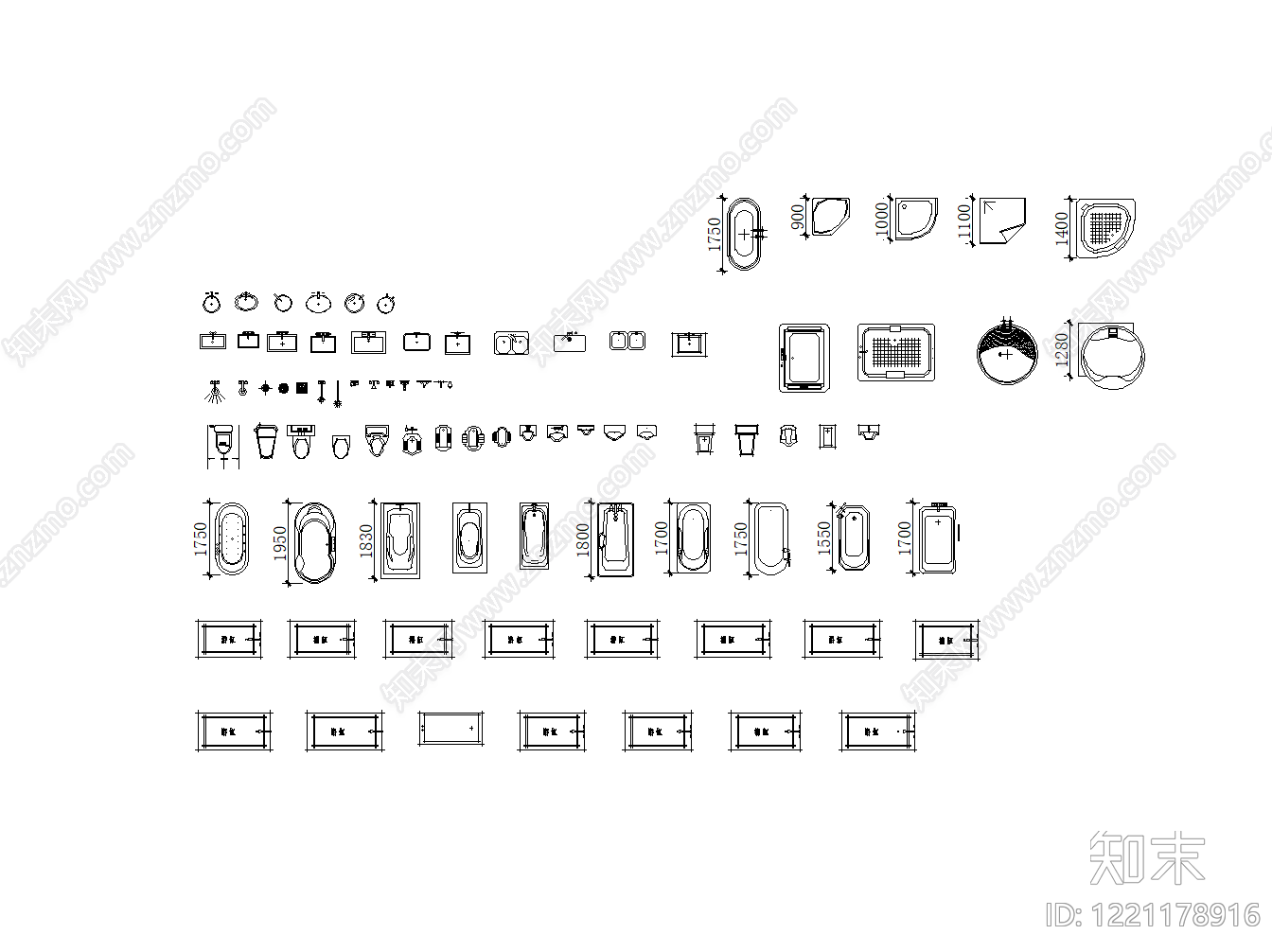 家具图库cad施工图下载【ID:1221178916】