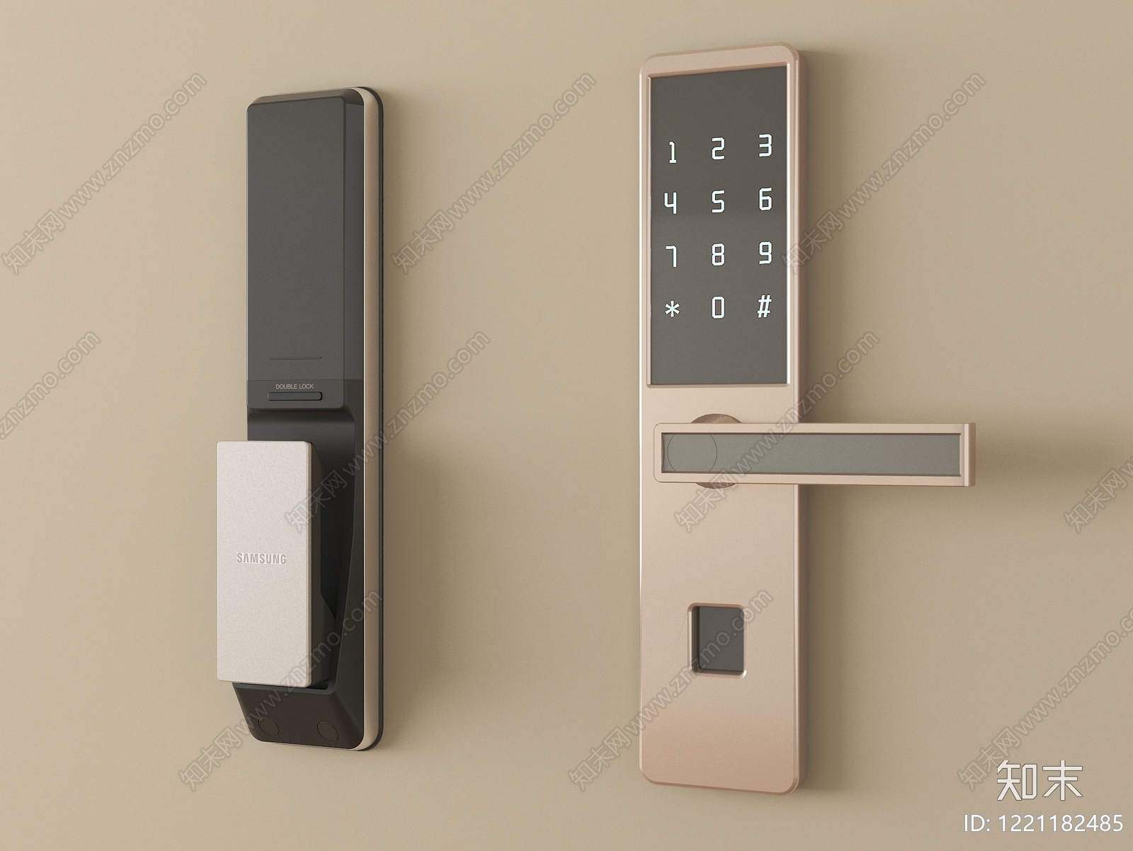 极简主义安全设施3D模型渲染效果图