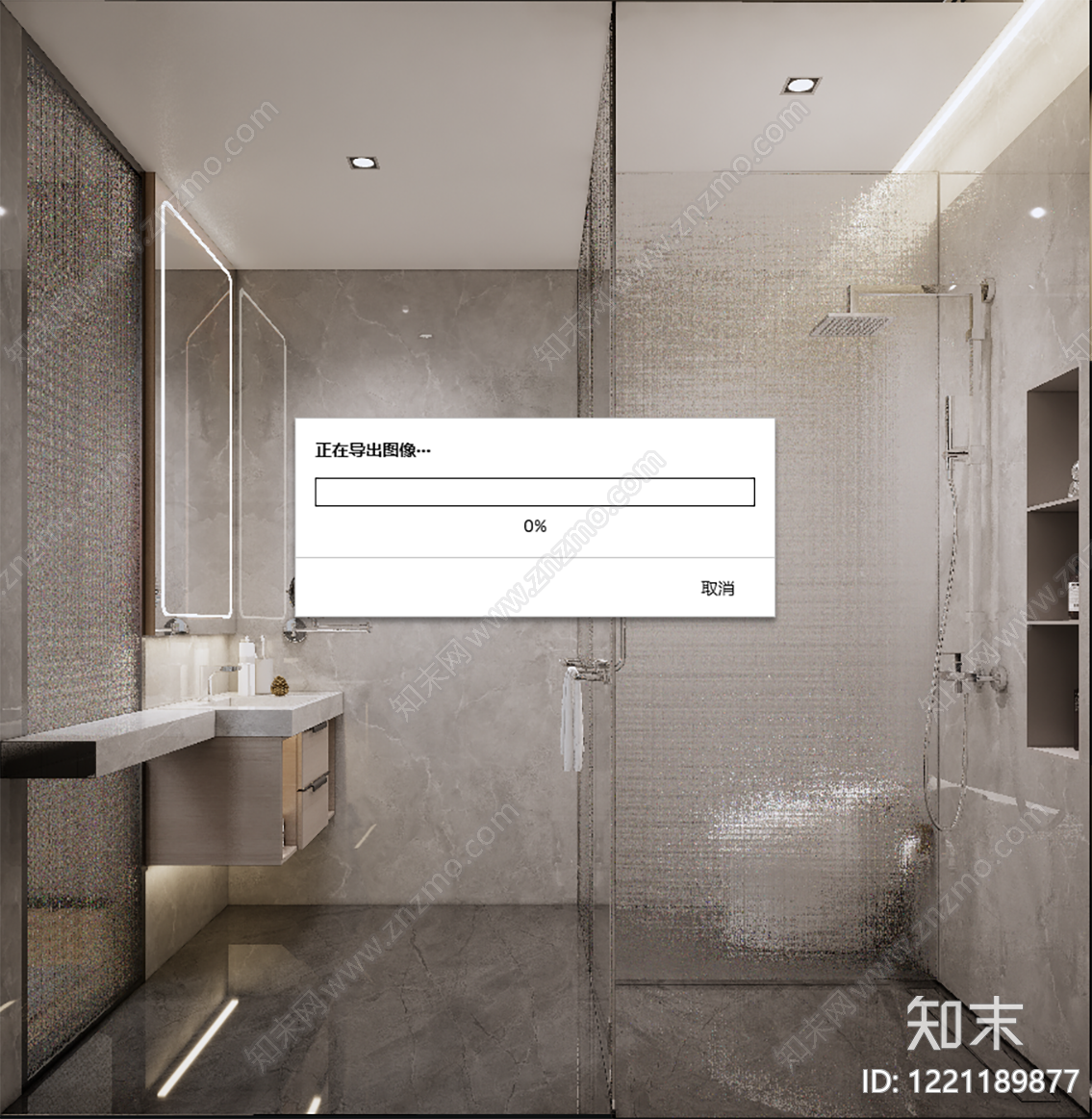 现代卫生间SU模型下载【ID:1221189877】