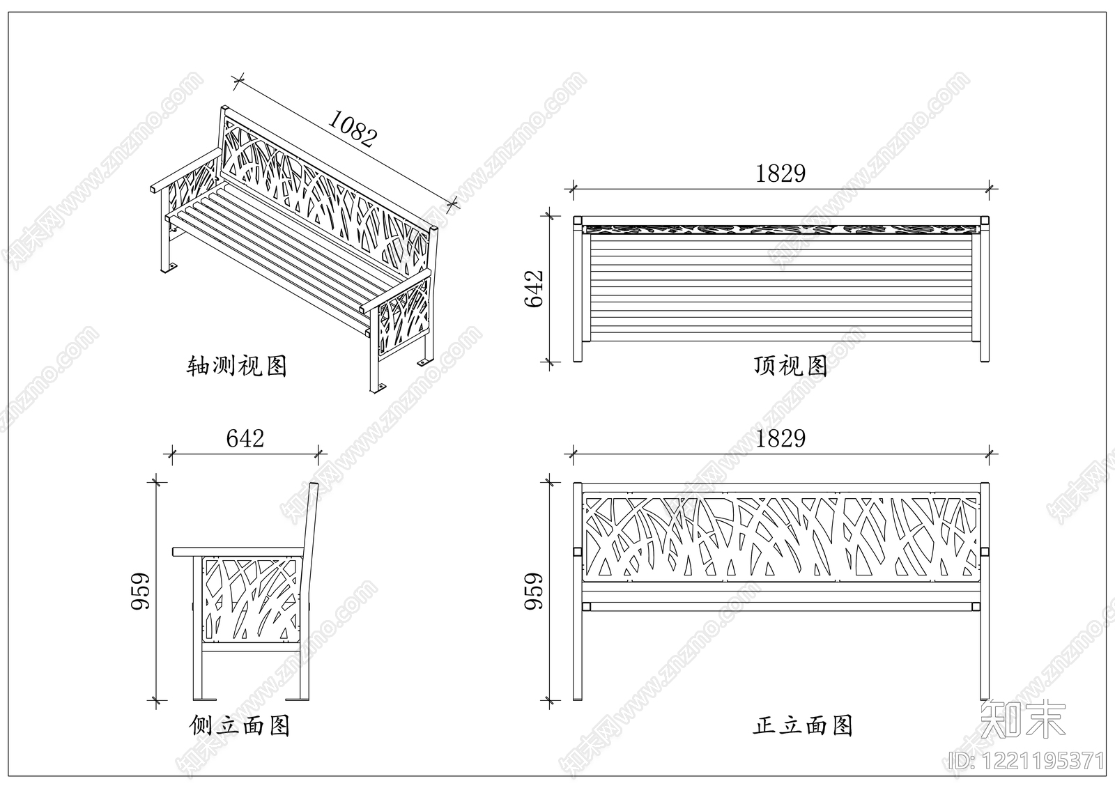 家具图库cad施工图下载【ID:1221195371】