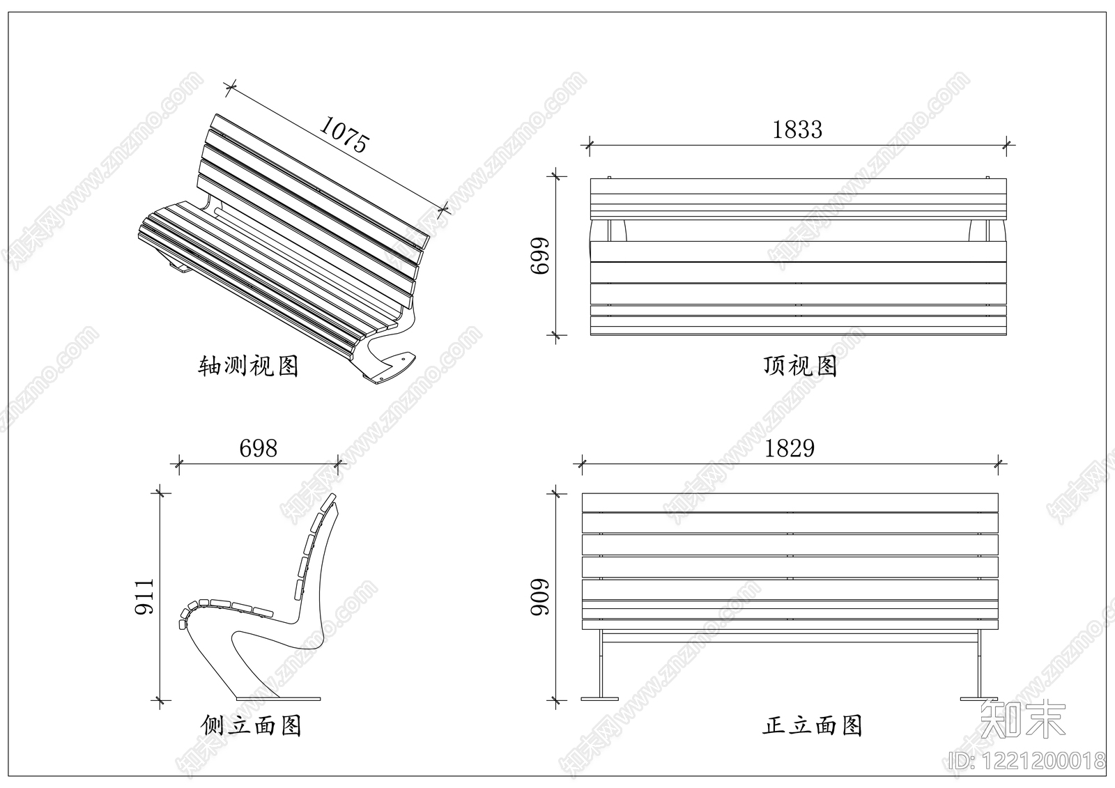 家具图库cad施工图下载【ID:1221200018】