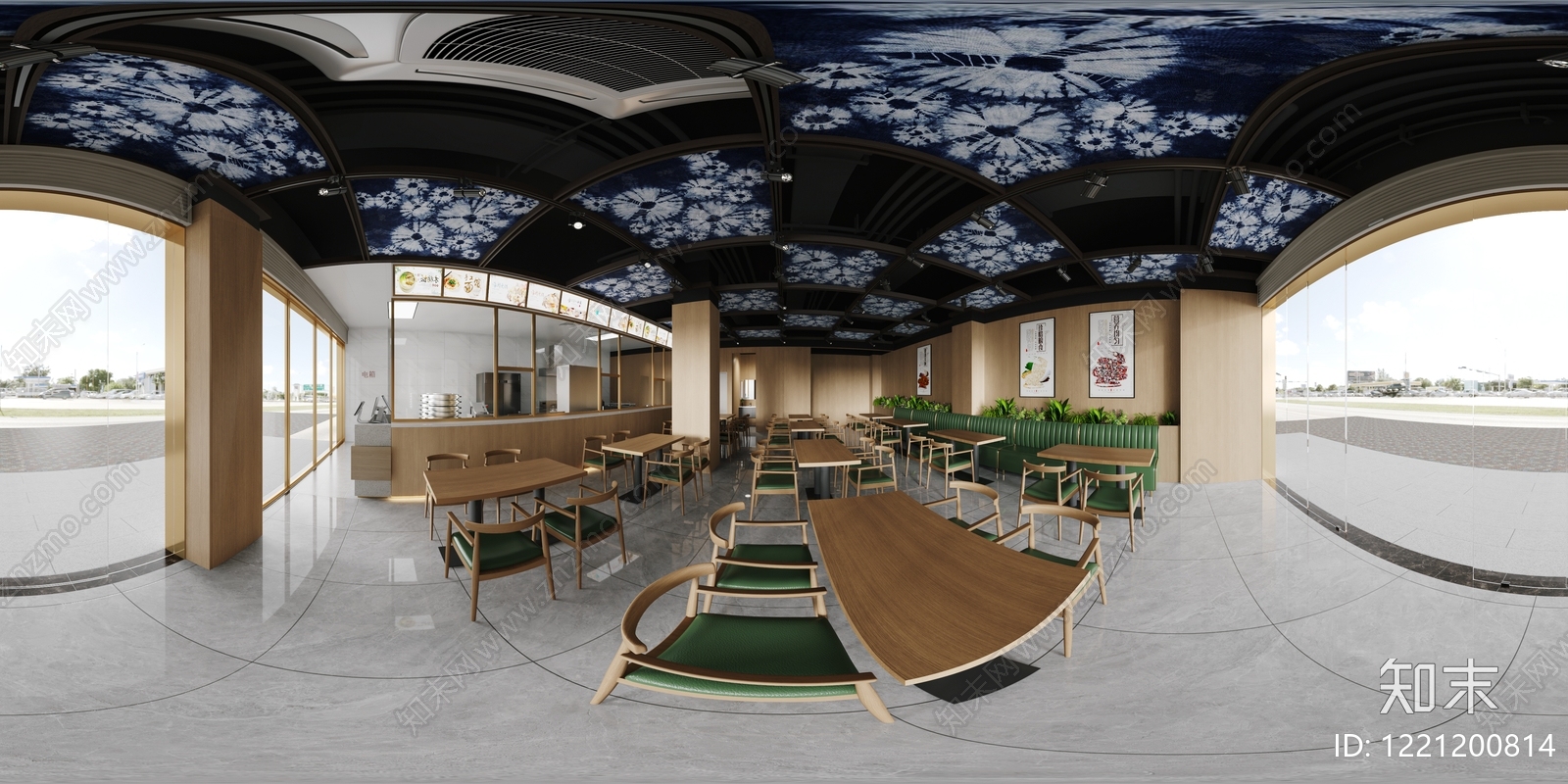 新中式快餐店3D模型下载【ID:1221200814】