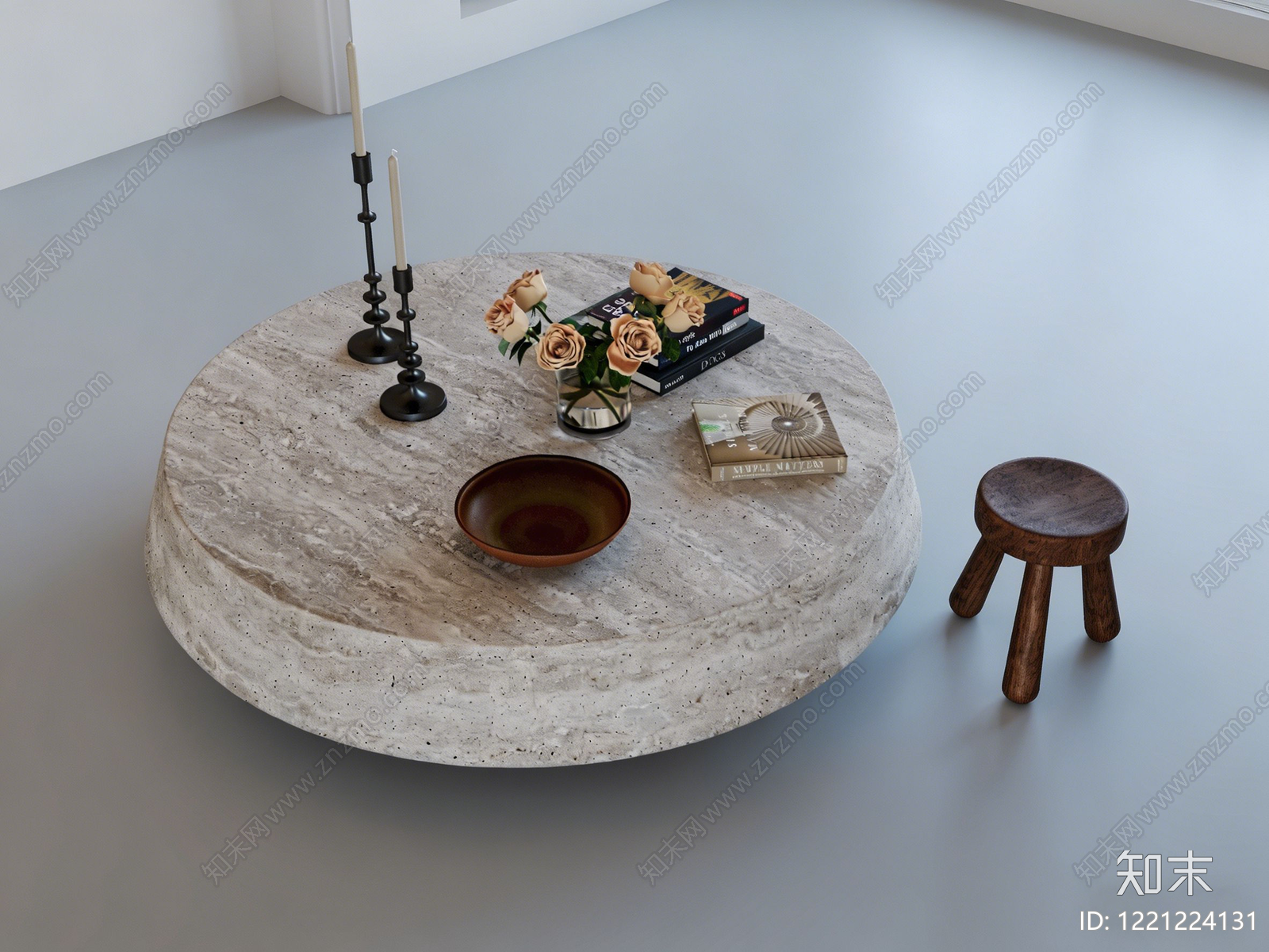 侘寂茶几3D模型下载【ID:1221224131】