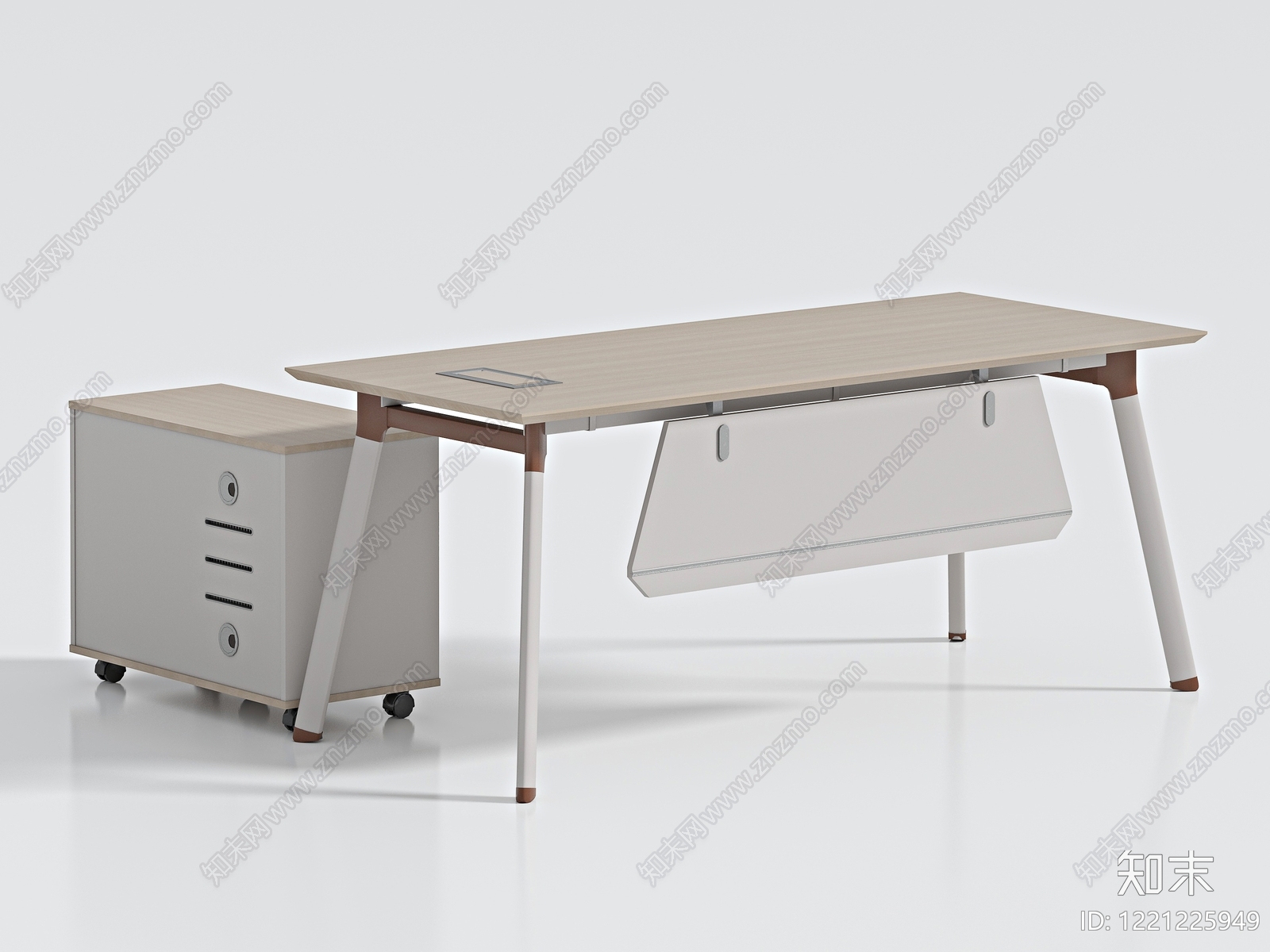 现代简约办公桌3D模型下载【ID:1221225949】