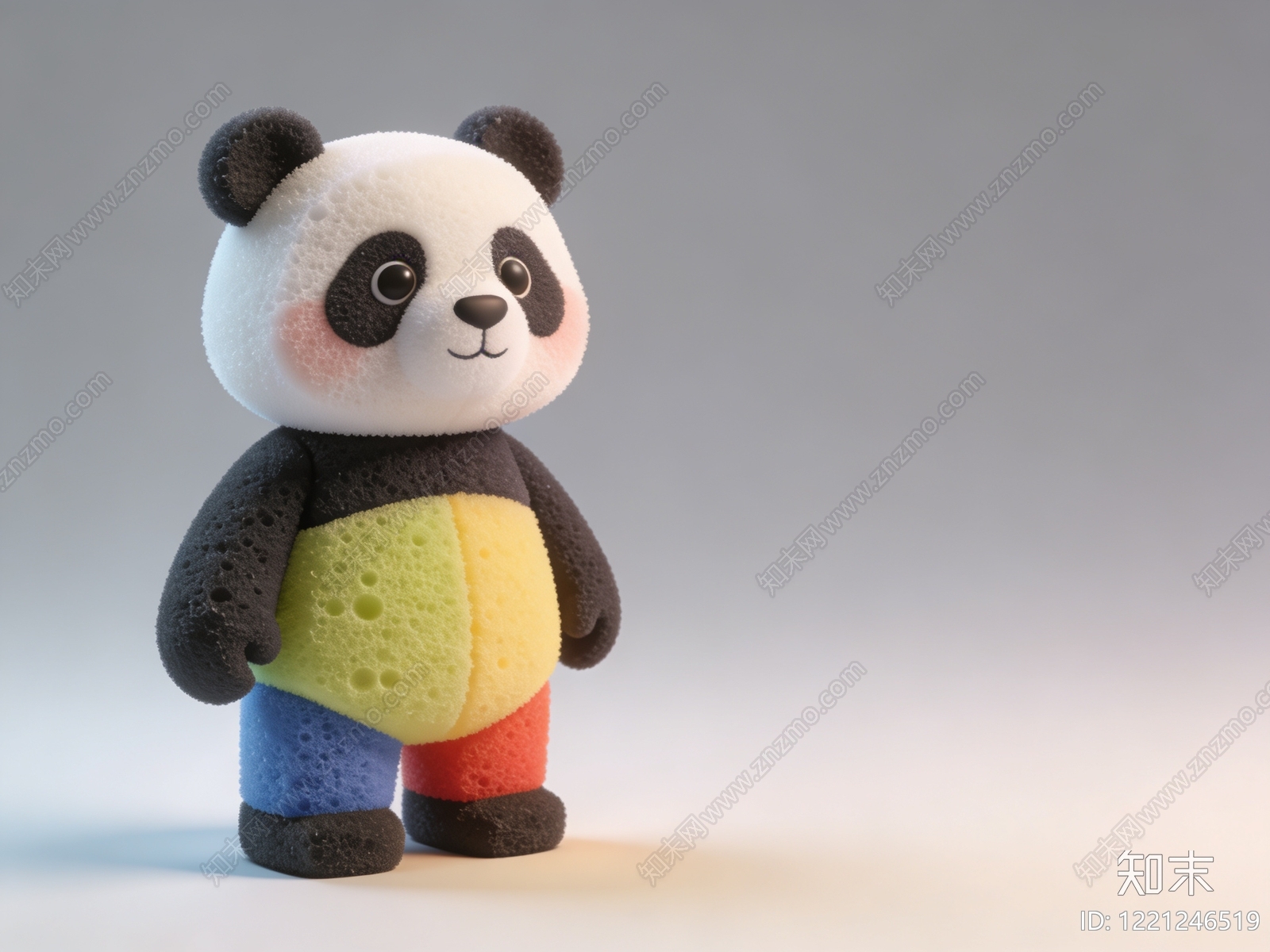 潮玩手办风格雕塑摆件SU模型草图