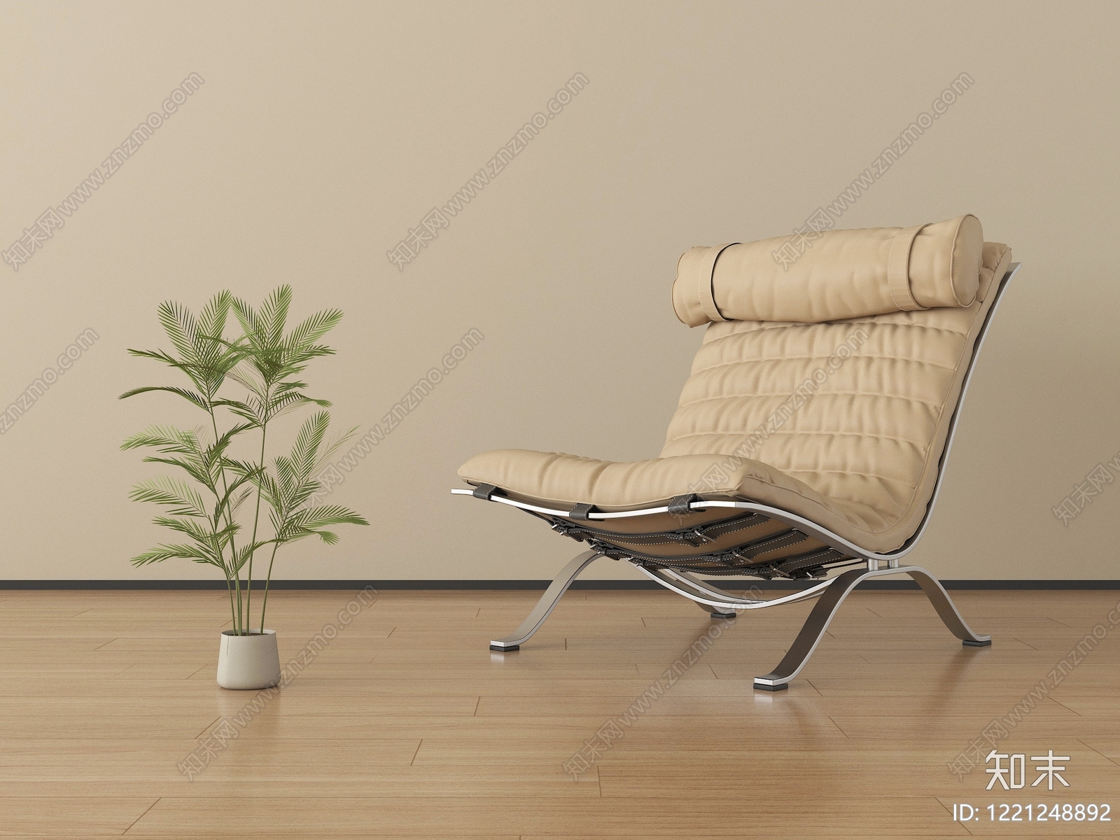 现代简约休闲椅3D模型下载【ID:1221248892】