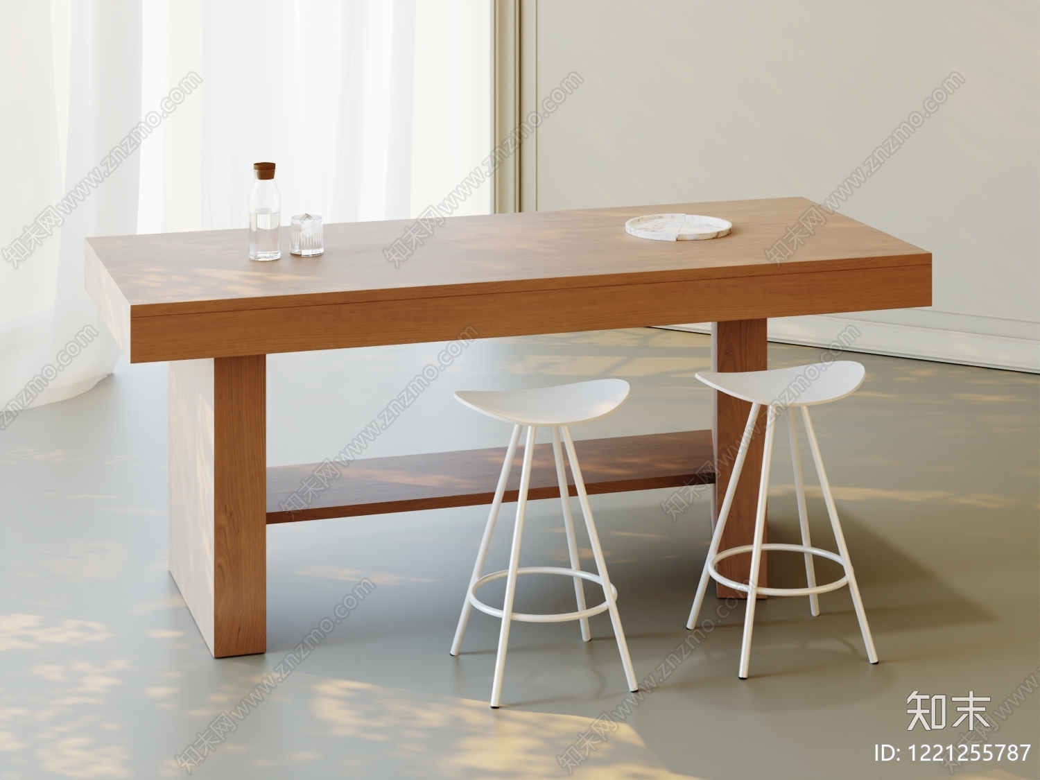 北欧吧台3D模型下载【ID:1221255787】