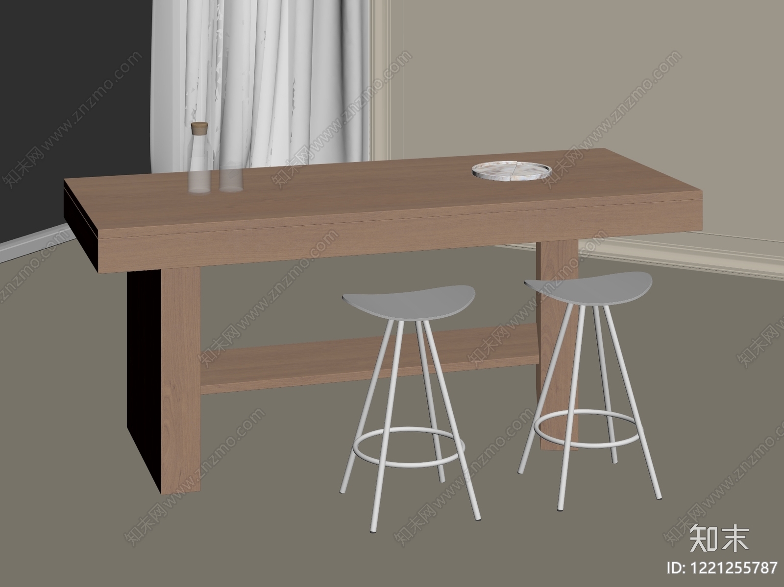 北欧吧台3D模型下载【ID:1221255787】