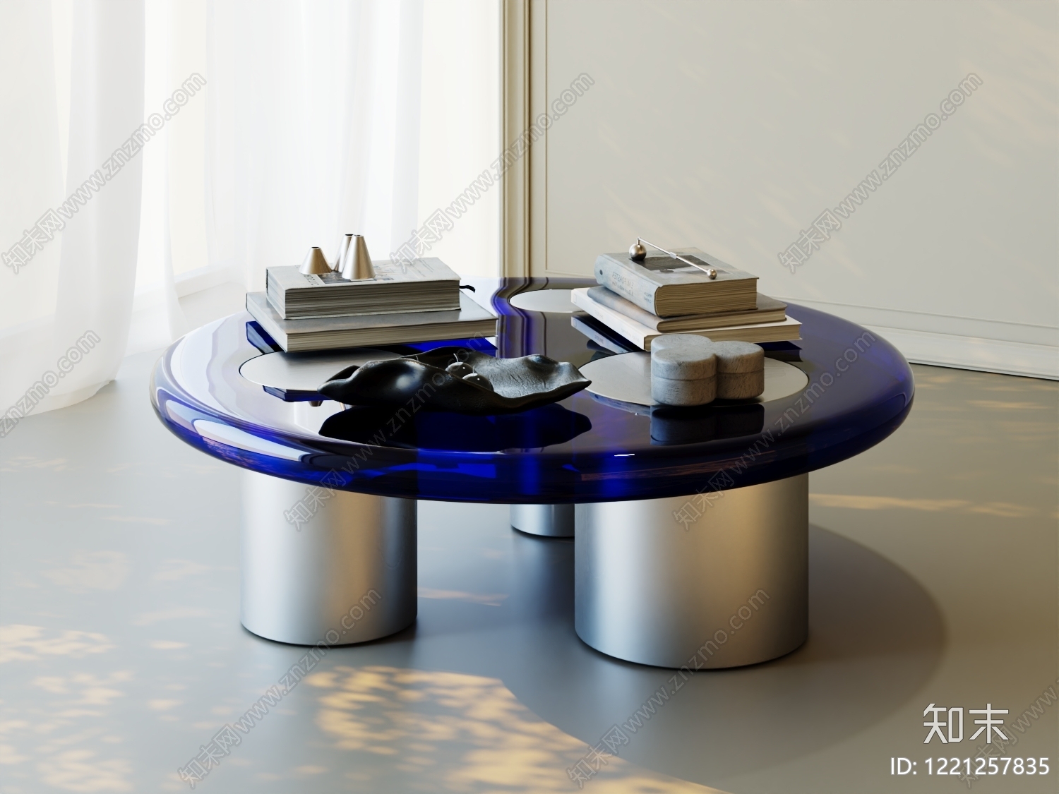 极简茶几3D模型下载【ID:1221257835】