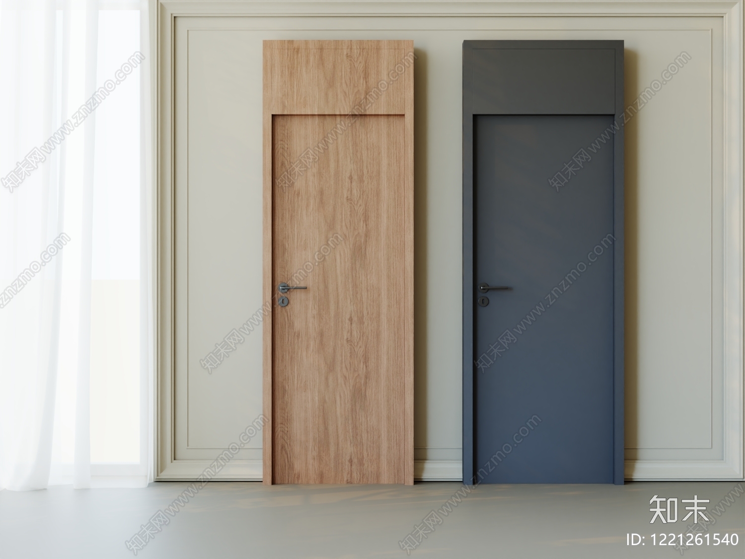 XX单开门3D模型下载【ID:1221261540】