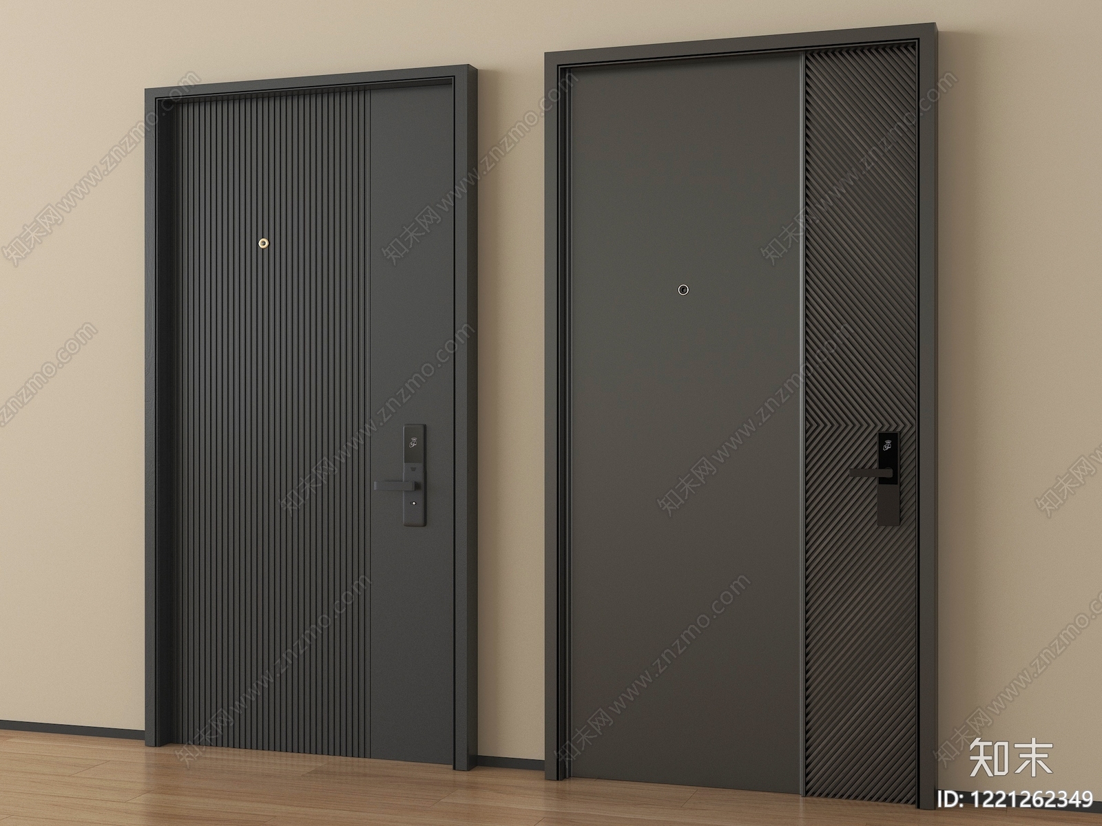 极简单开门3D模型下载【ID:1221262349】