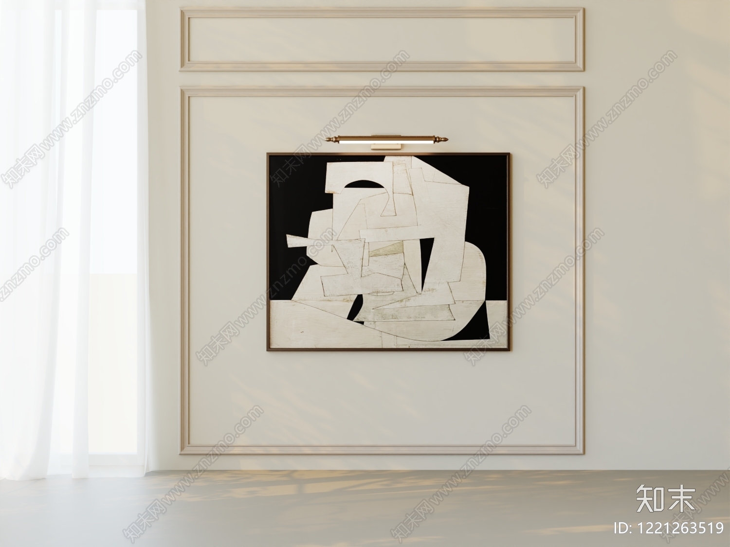 极简主义挂画SU模型下载【ID:1221263519】