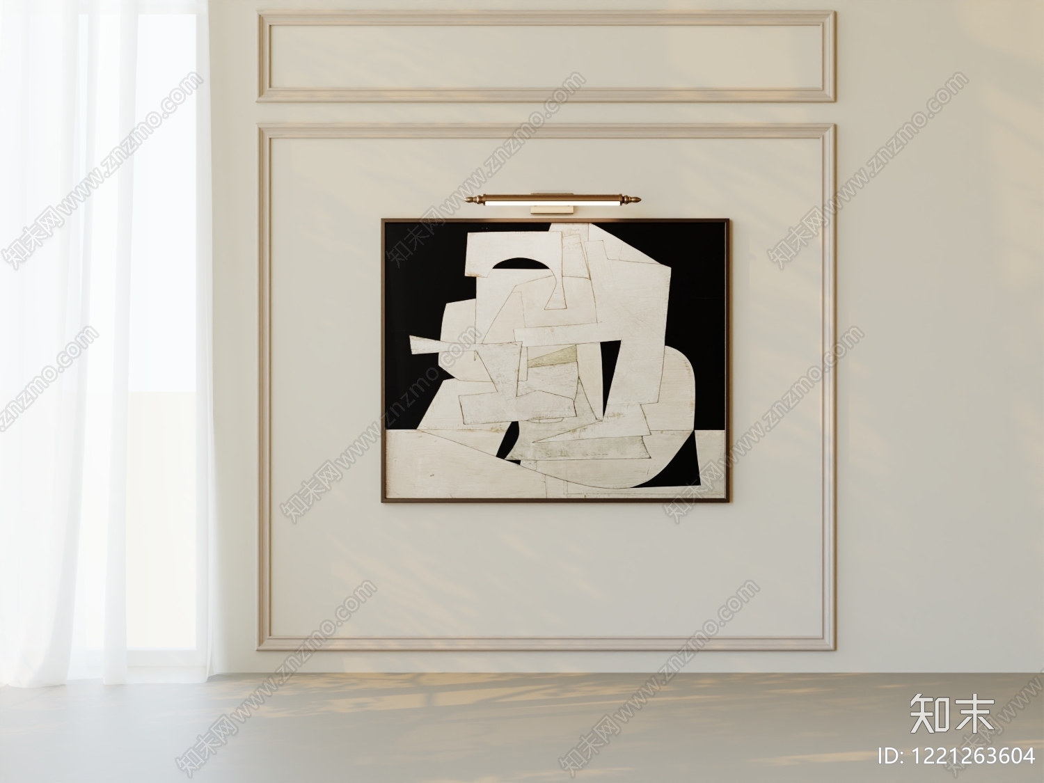 极简挂画3D模型下载【ID:1221263604】