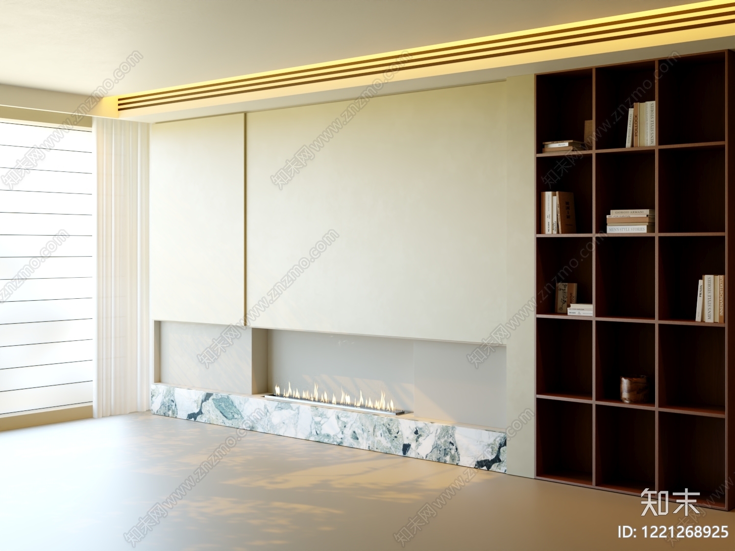 极简背景墙SU模型下载【ID:1221268925】