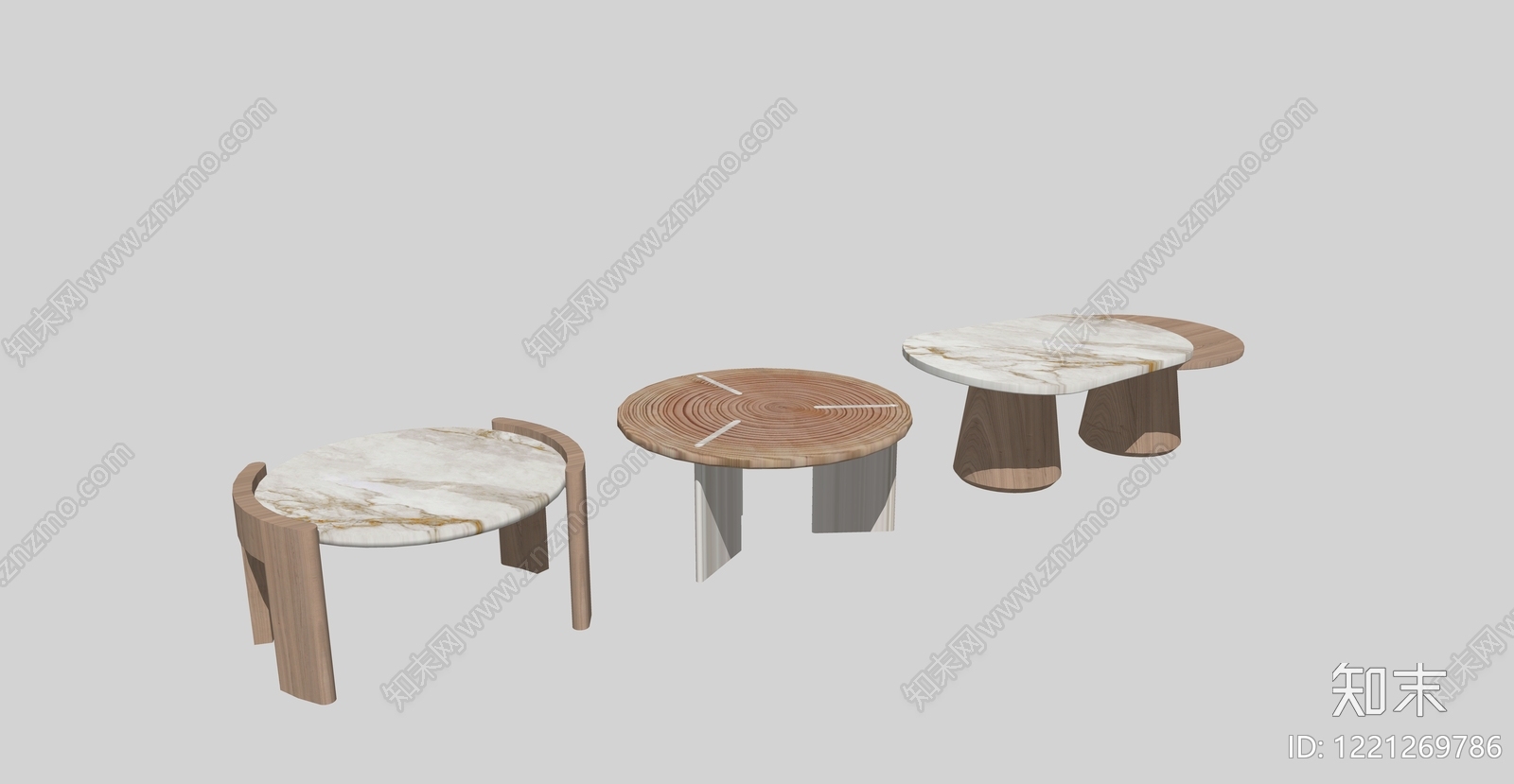 北欧茶几SU模型下载【ID:1221269786】