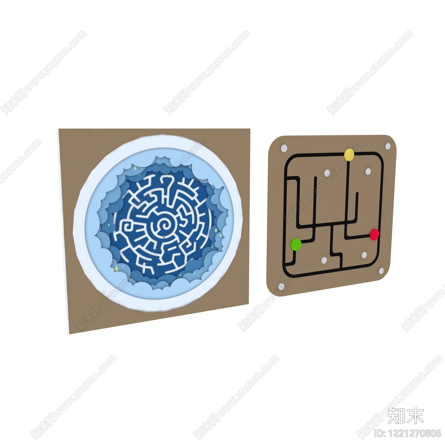 中式游乐设施3D模型下载【ID:1221270806】