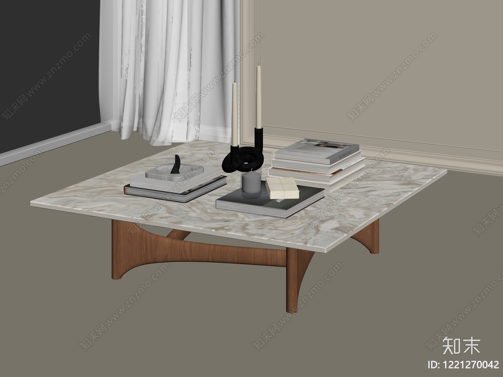 现代简约茶几3D模型下载【ID:1221270042】