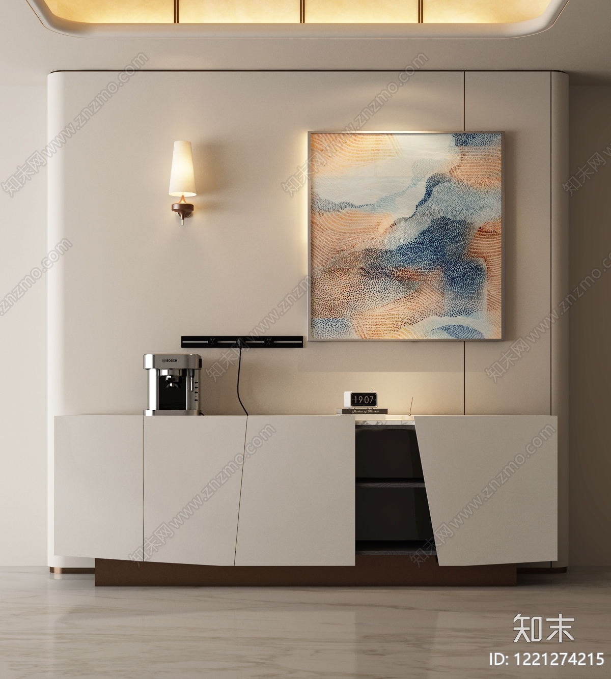 现代简约玄关SU模型下载【ID:1221274215】