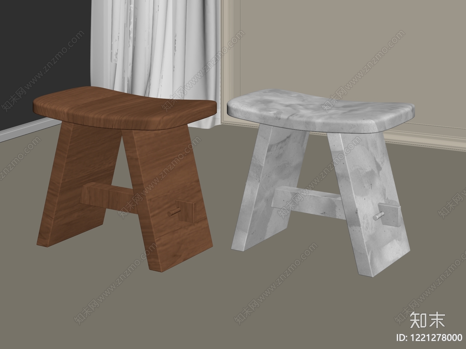 极简其他凳子3D模型下载【ID:1221278000】