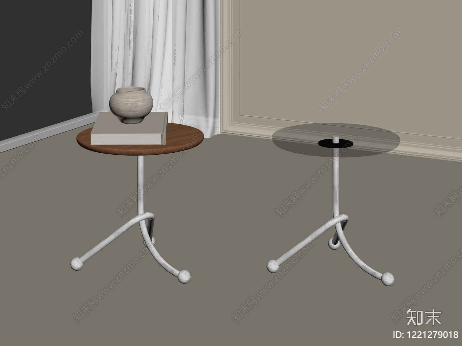 极简边几3D模型下载【ID:1221279018】