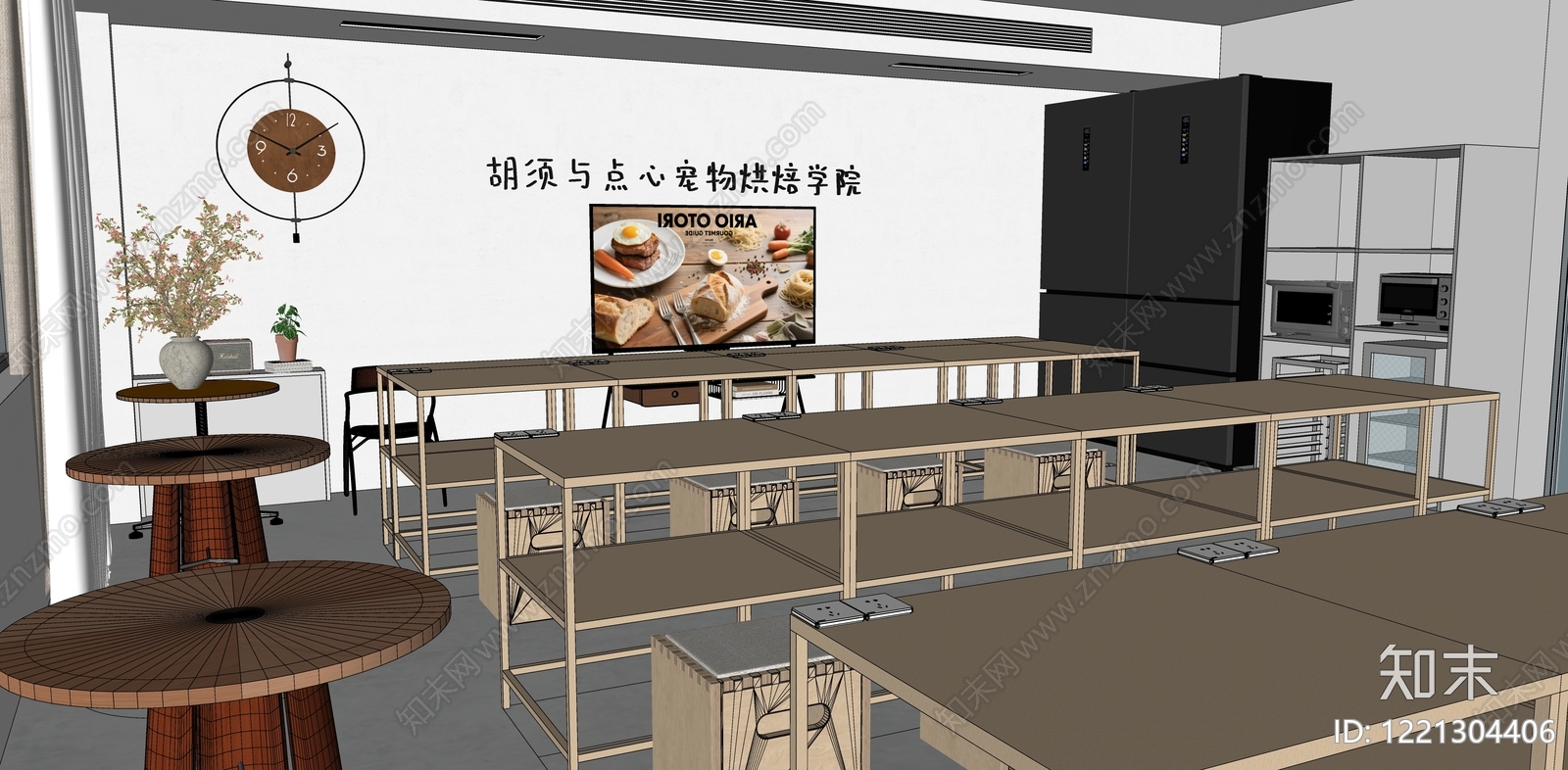 日式手工坊SU模型下载【ID:1221304406】