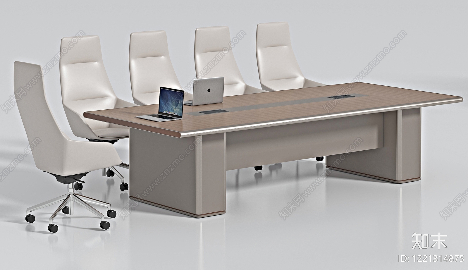 现代简约会议桌3D模型渲染效果图
