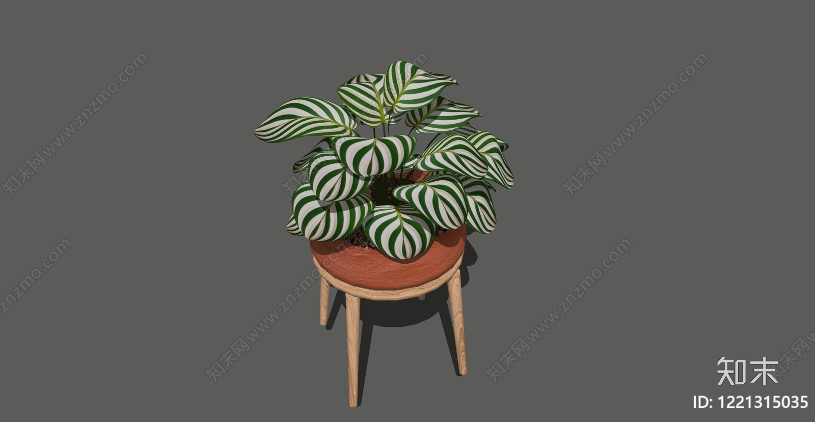 北欧盆栽SU模型下载【ID:1221315035】