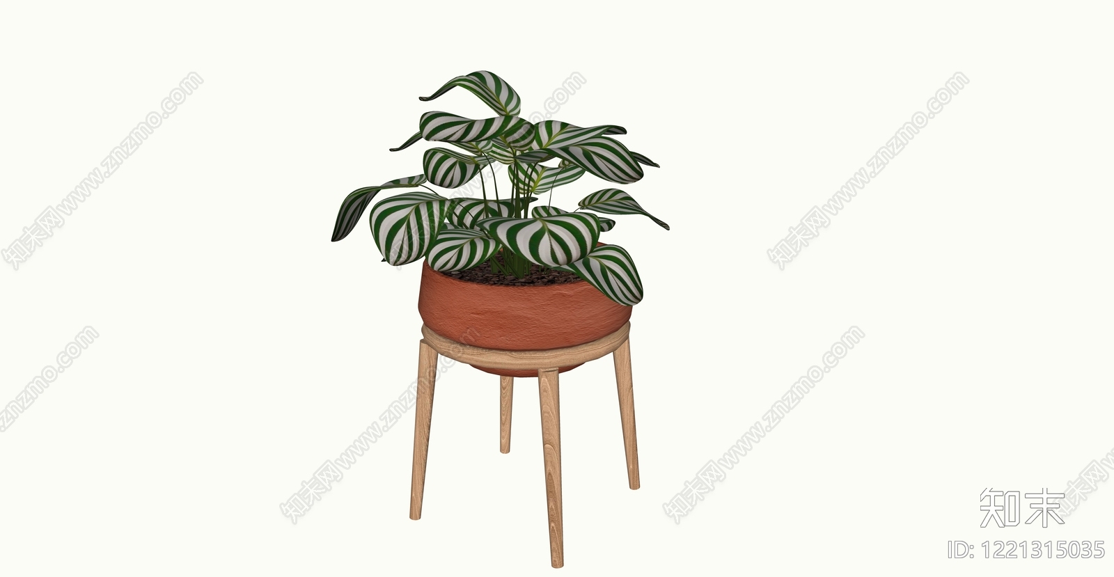 北欧盆栽SU模型下载【ID:1221315035】