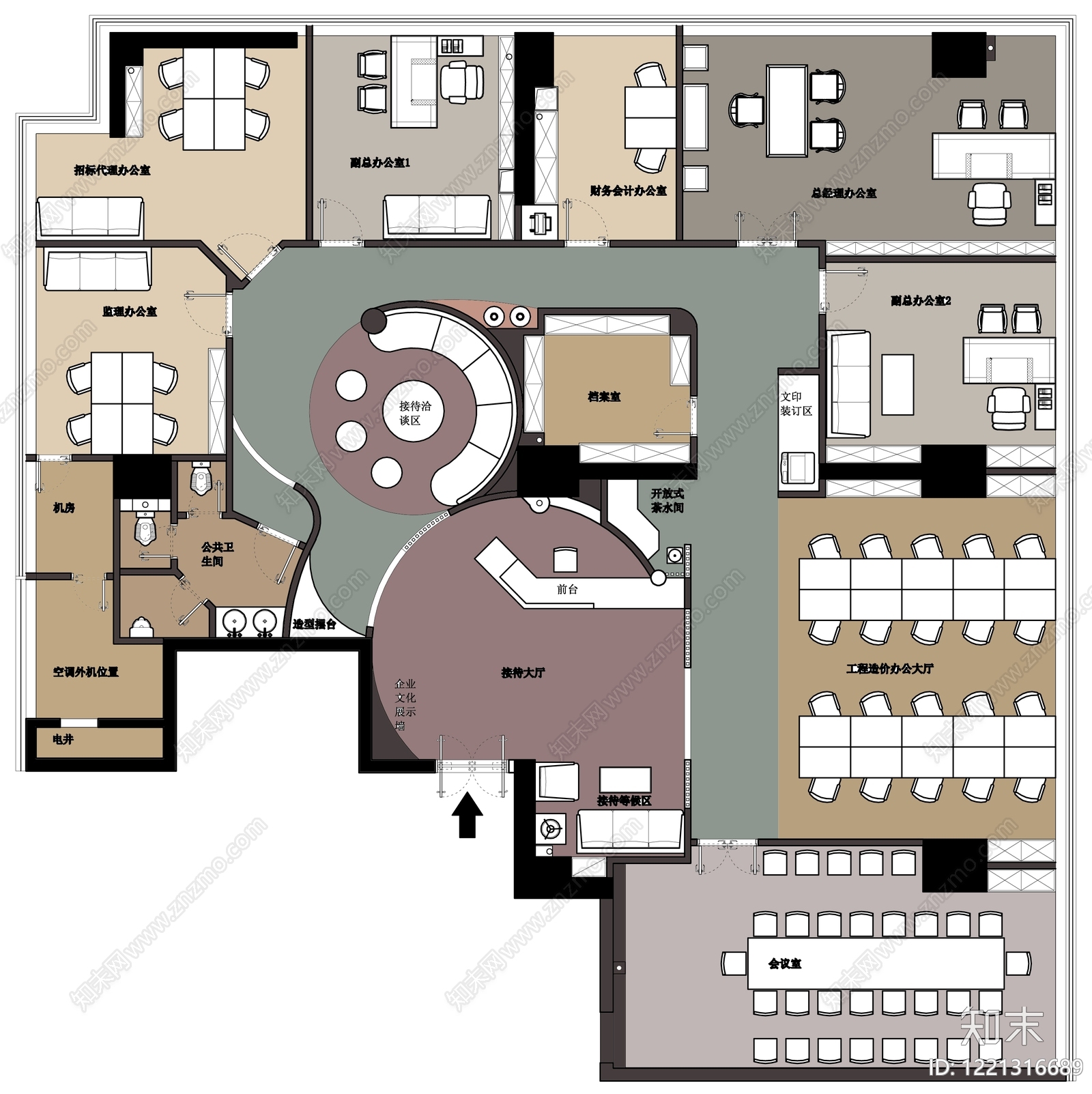工作室cad施工图下载【ID:1221316689】