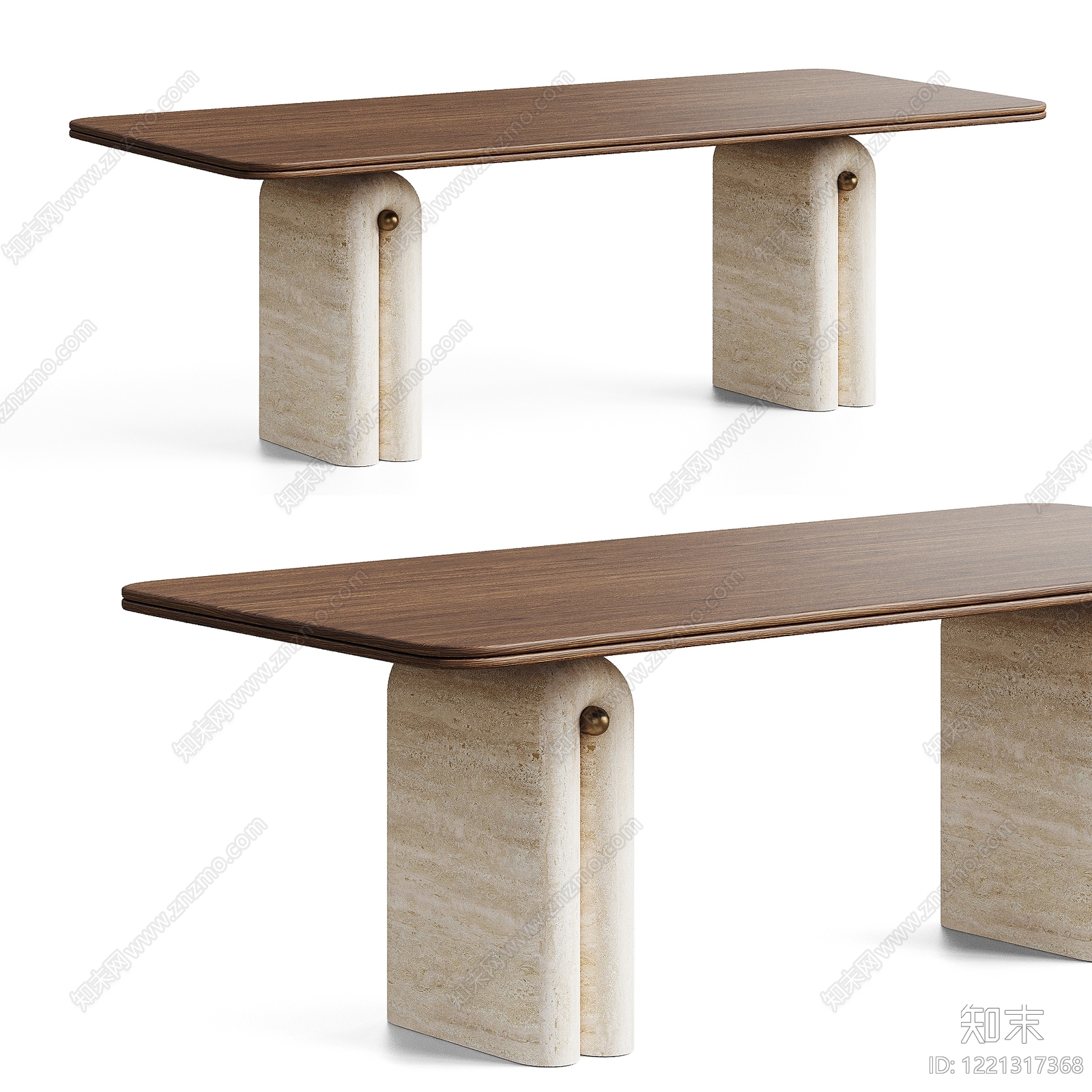 侘寂餐桌3D模型下载【ID:1221317368】