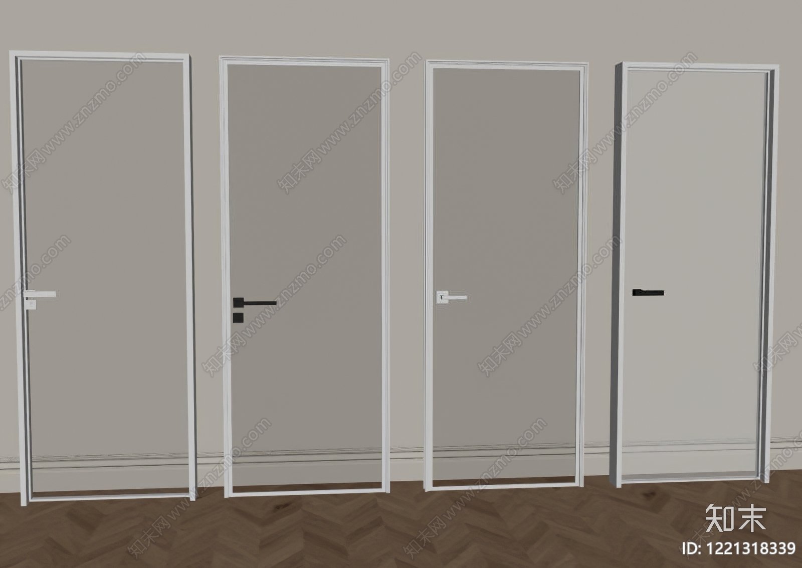极简单开门SU模型下载【ID:1221318339】