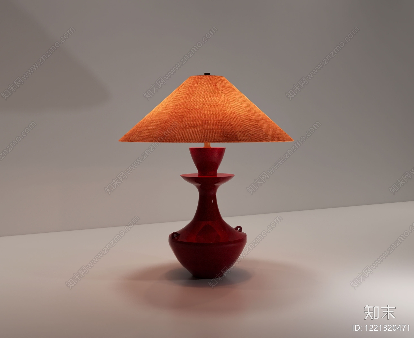新中式台灯3D模型下载【ID:1221320471】