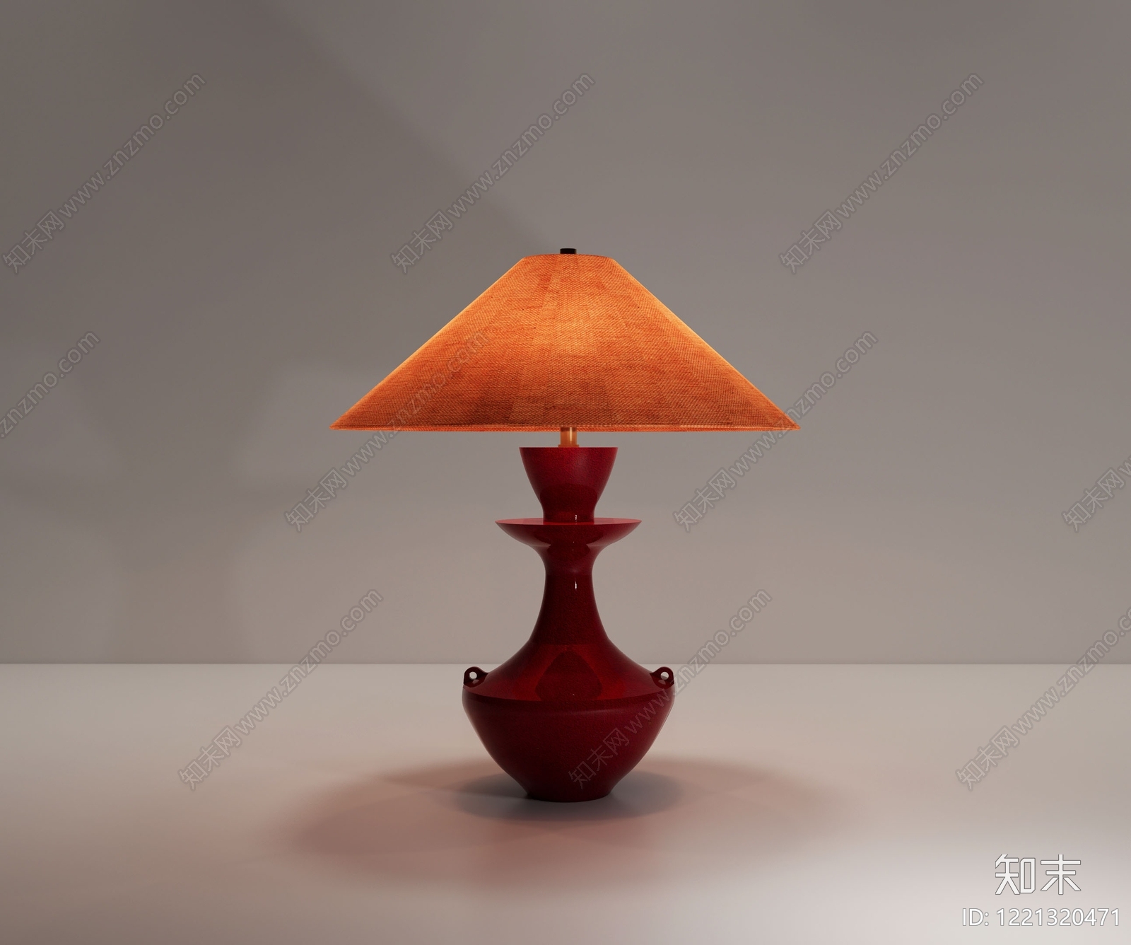 新中式台灯3D模型下载【ID:1221320471】