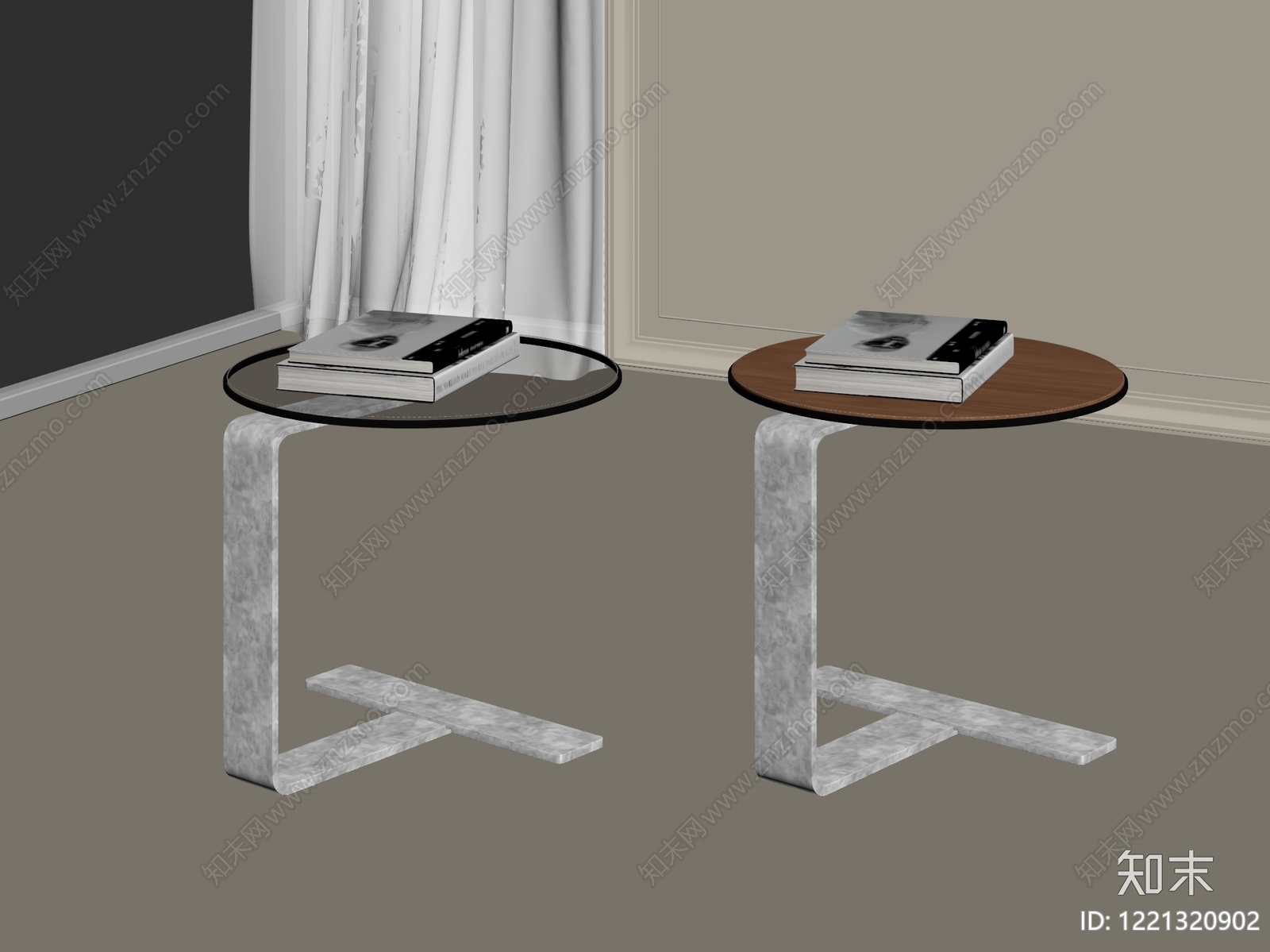 极简边几3D模型下载【ID:1221320902】