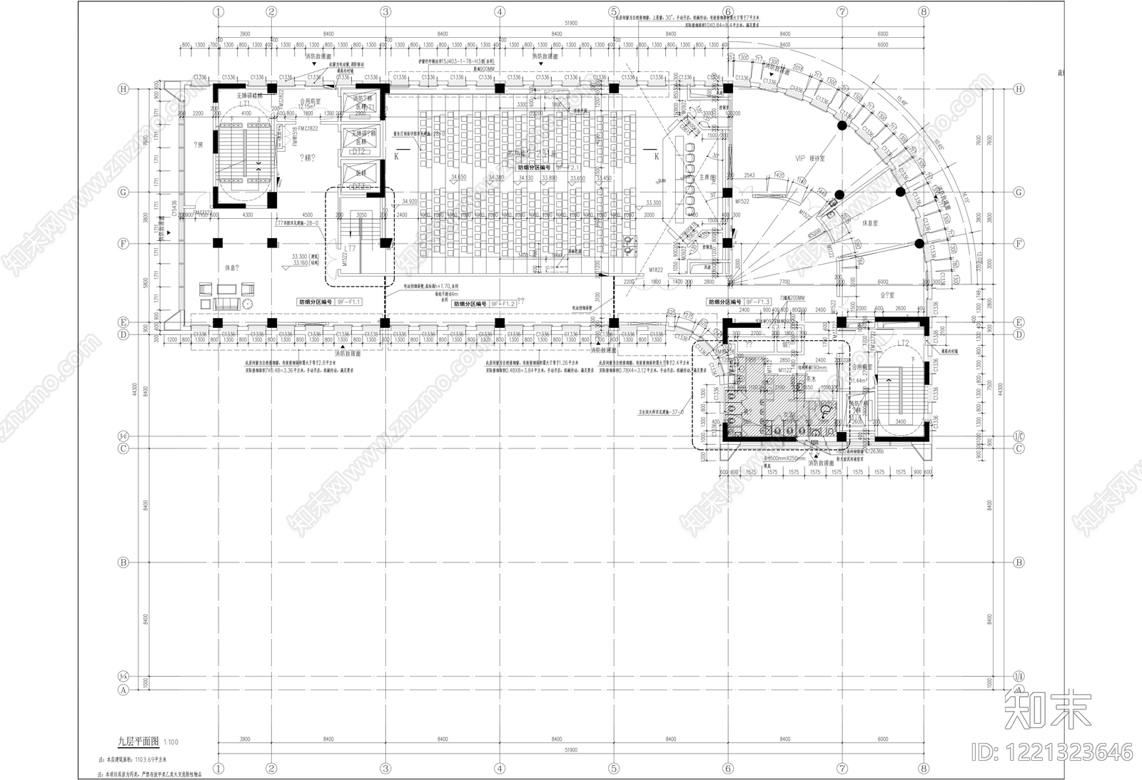医院建筑cad施工图下载【ID:1221323646】