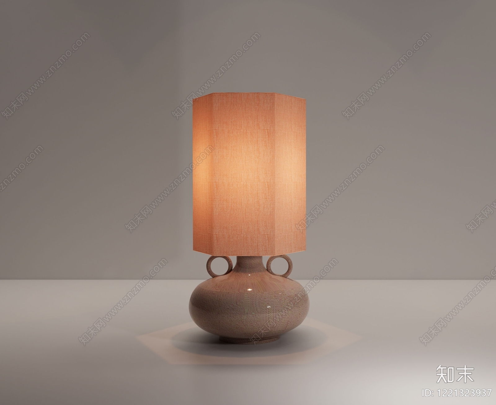 新中式台灯3D模型下载【ID:1221323937】
