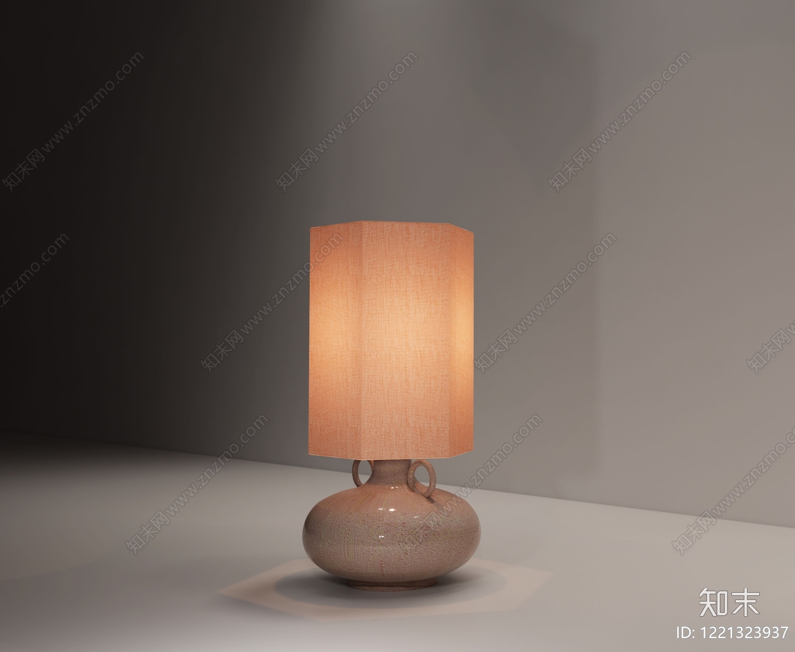 新中式台灯3D模型下载【ID:1221323937】