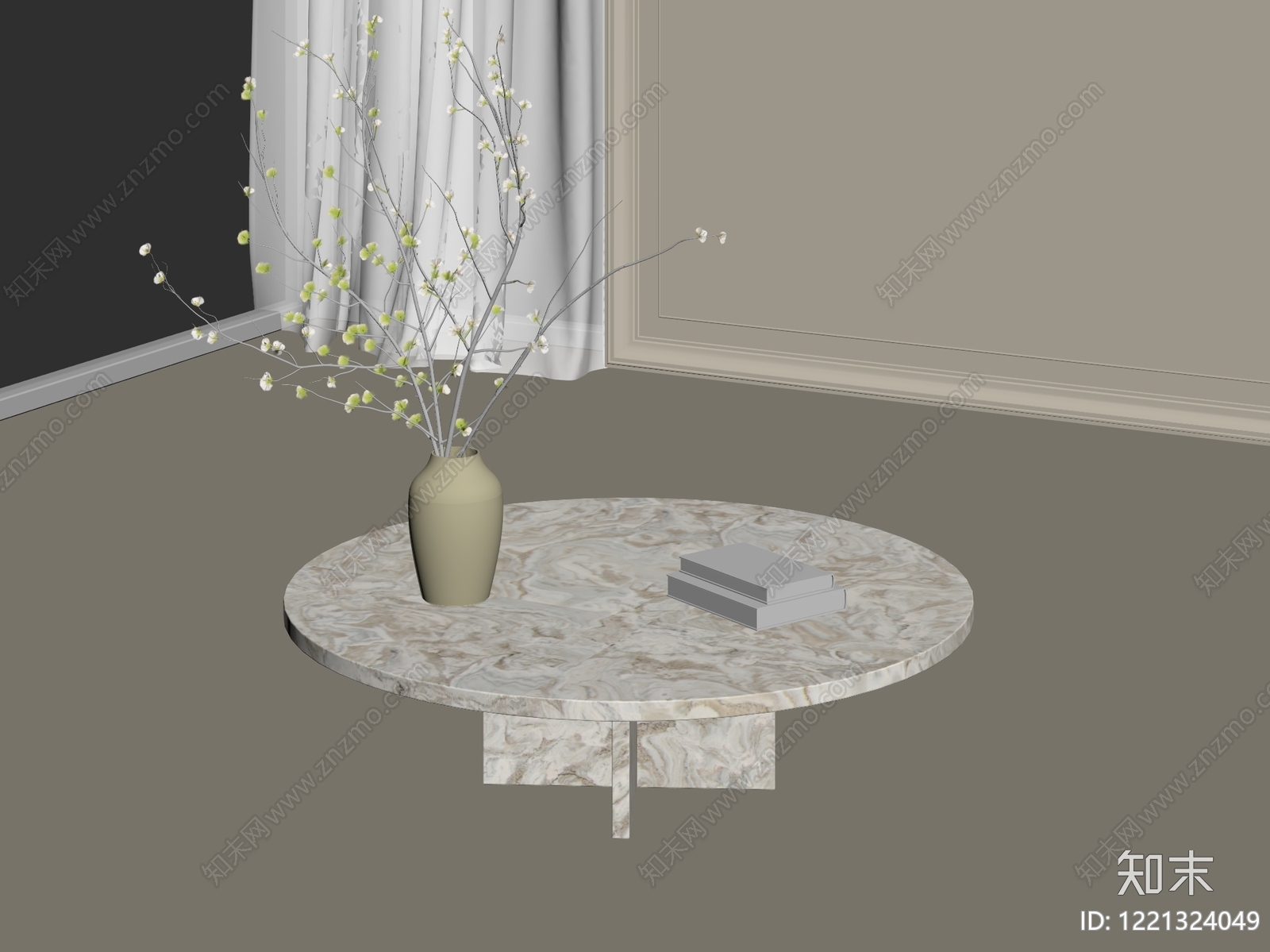 极简茶几3D模型下载【ID:1221324049】
