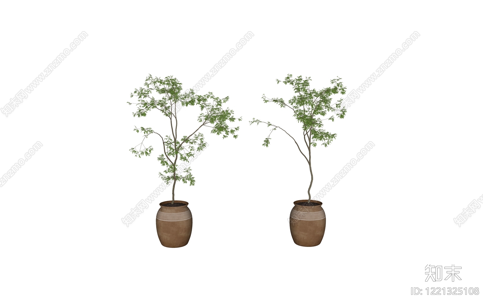侘寂盆栽SU模型下载【ID:1221325108】