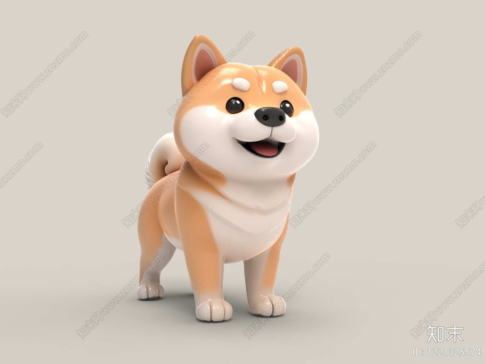 日式狗3D模型下载【ID:1221325574】