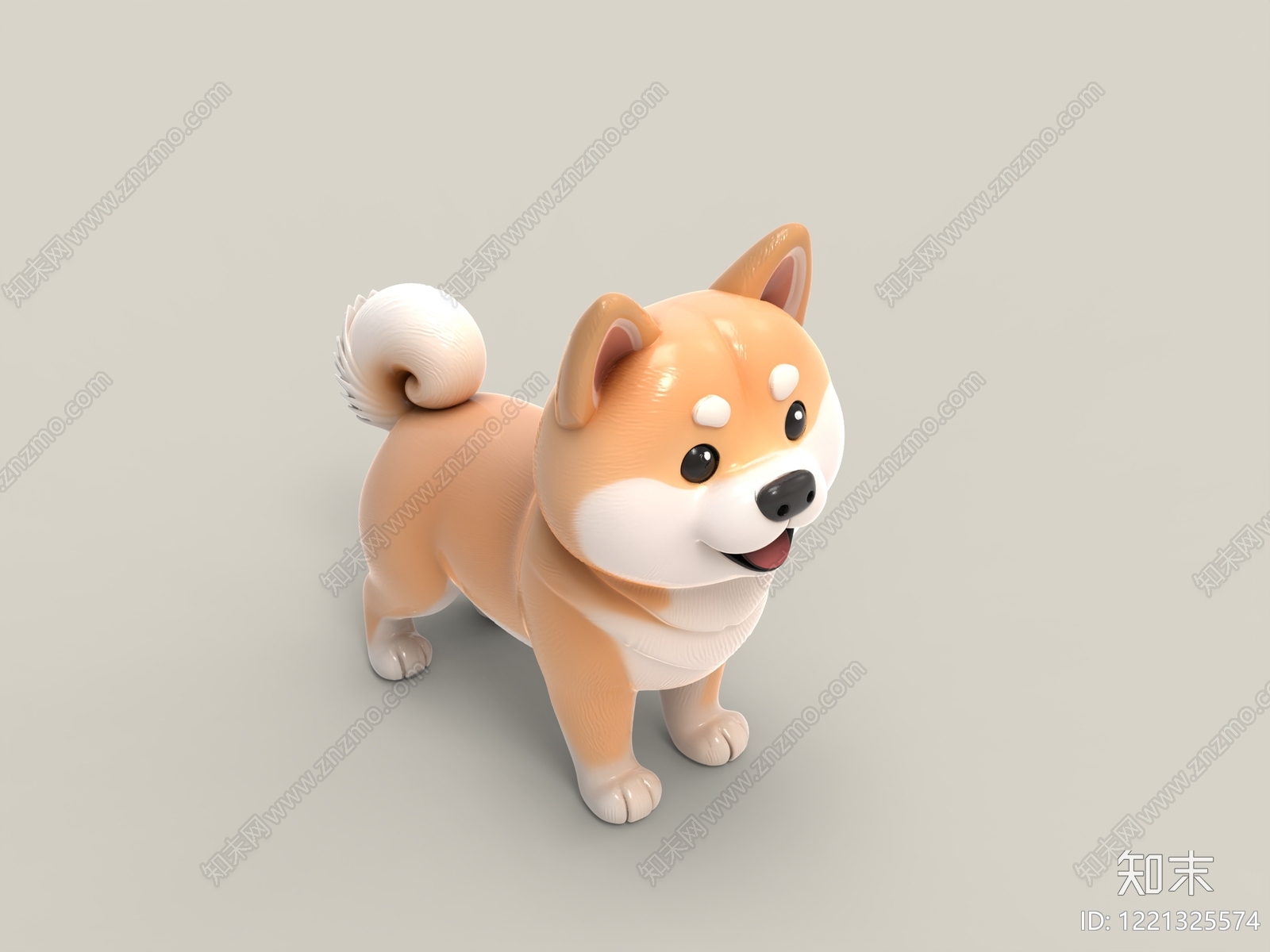 日式狗3D模型下载【ID:1221325574】