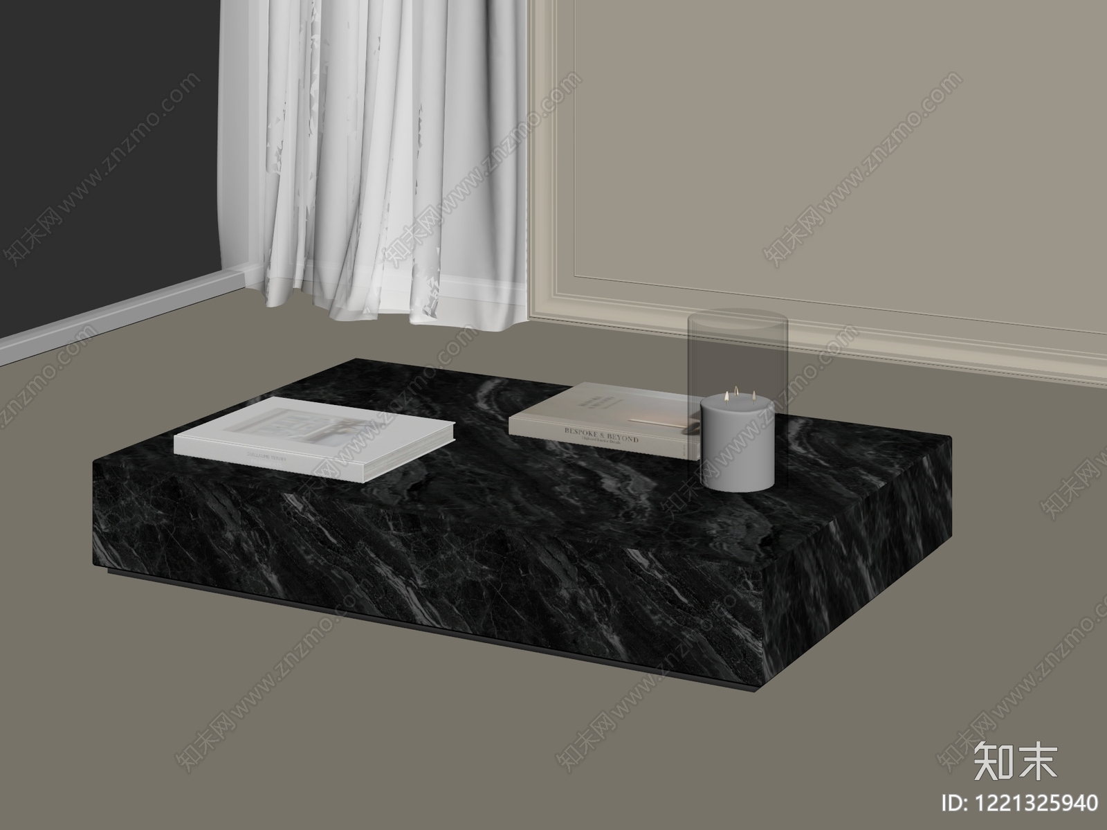 极简茶几3D模型下载【ID:1221325940】